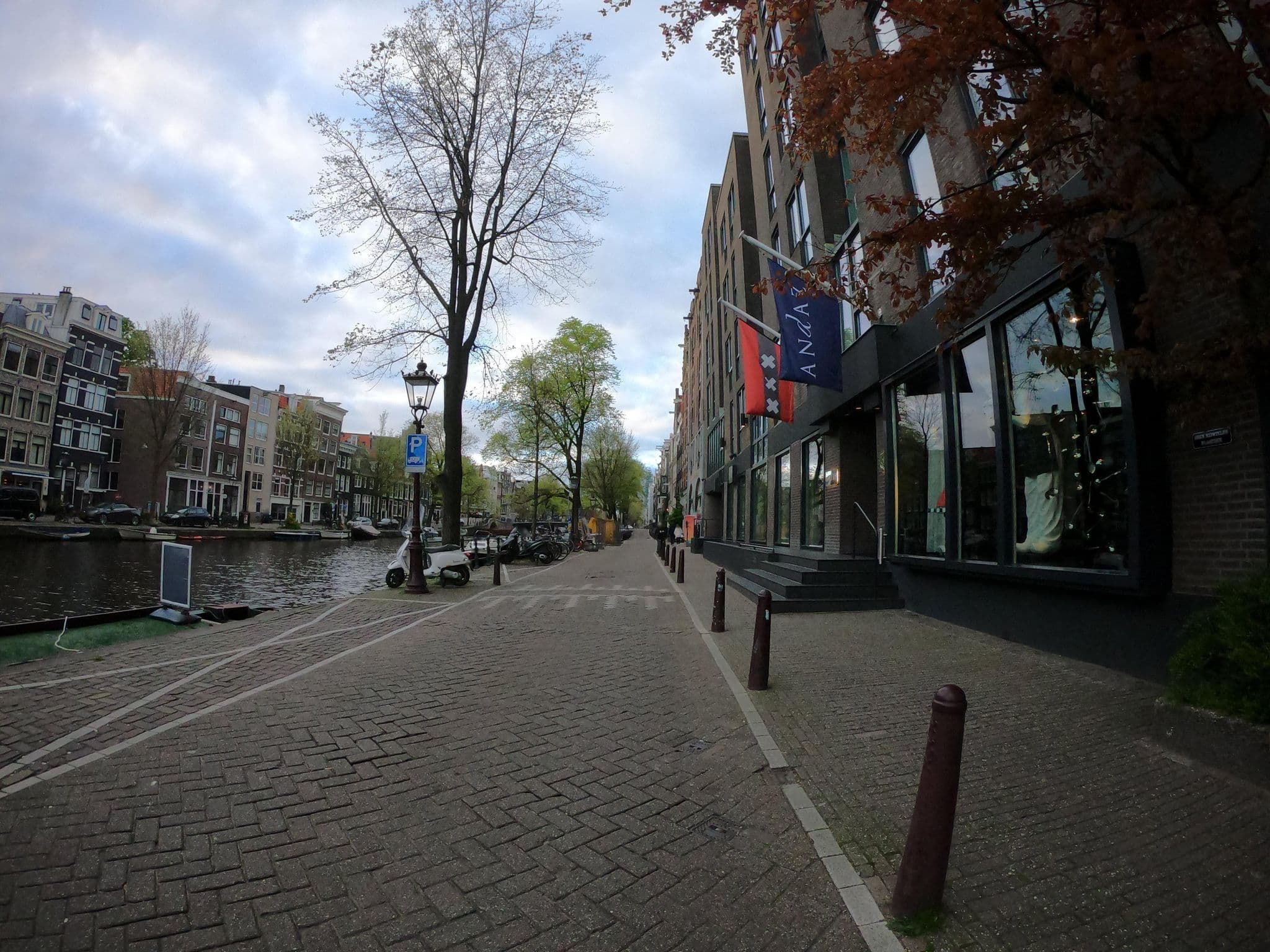 Street view near Andaz Amsterdam Prinsengracht, by Hyatt, Amsterdam