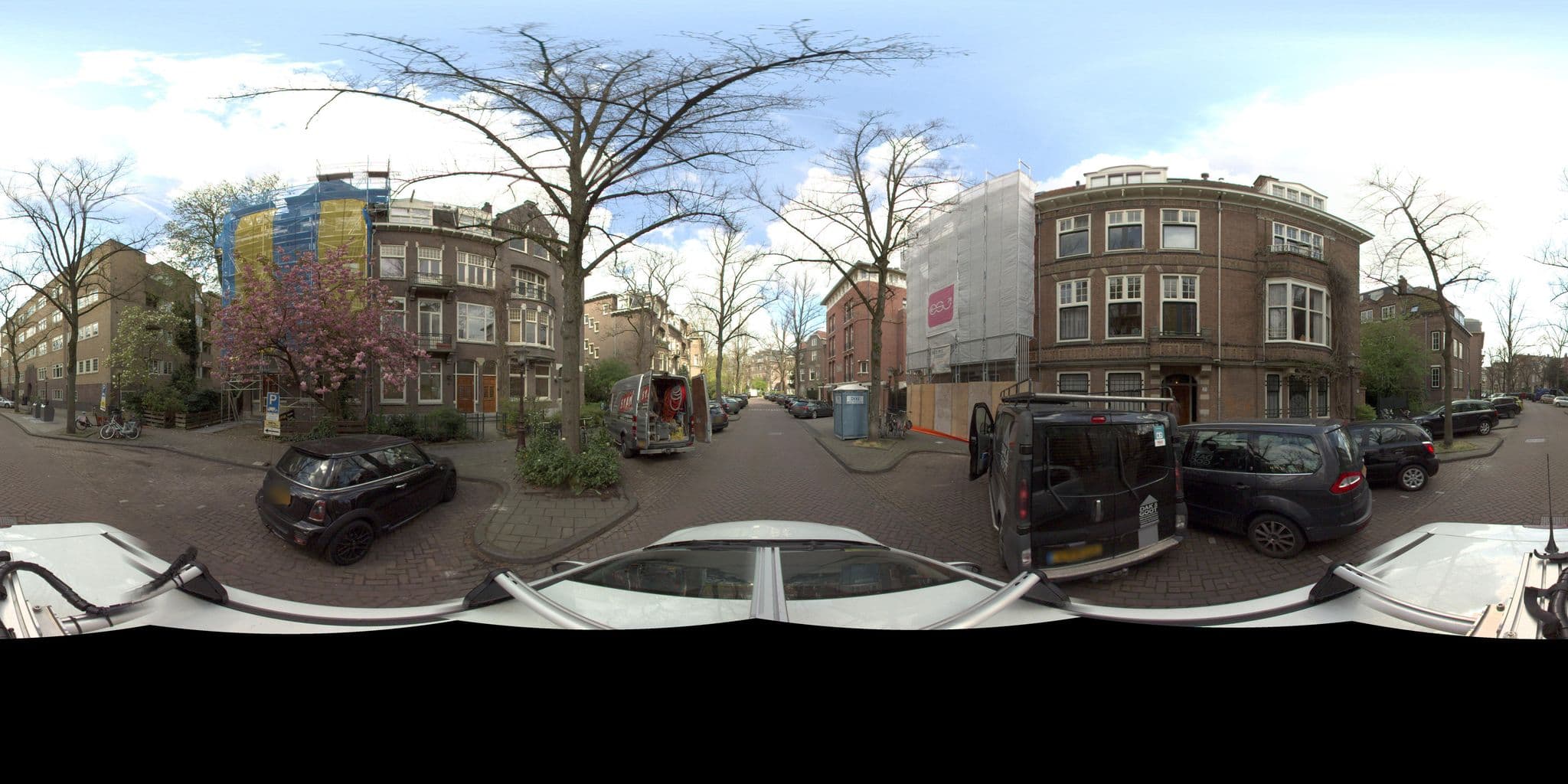 Street view near Hotel Central Park, Amsterdam
