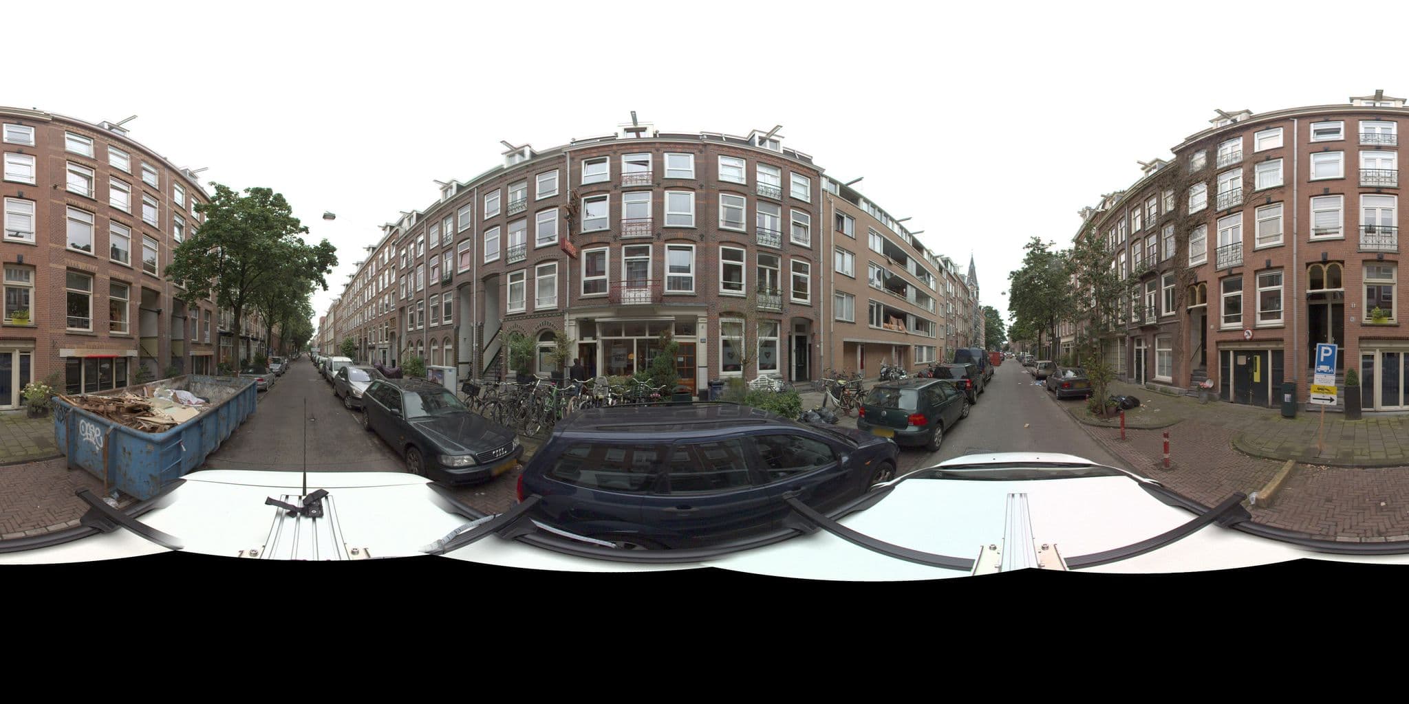 Street view near Bicycle Hotel, Amsterdam