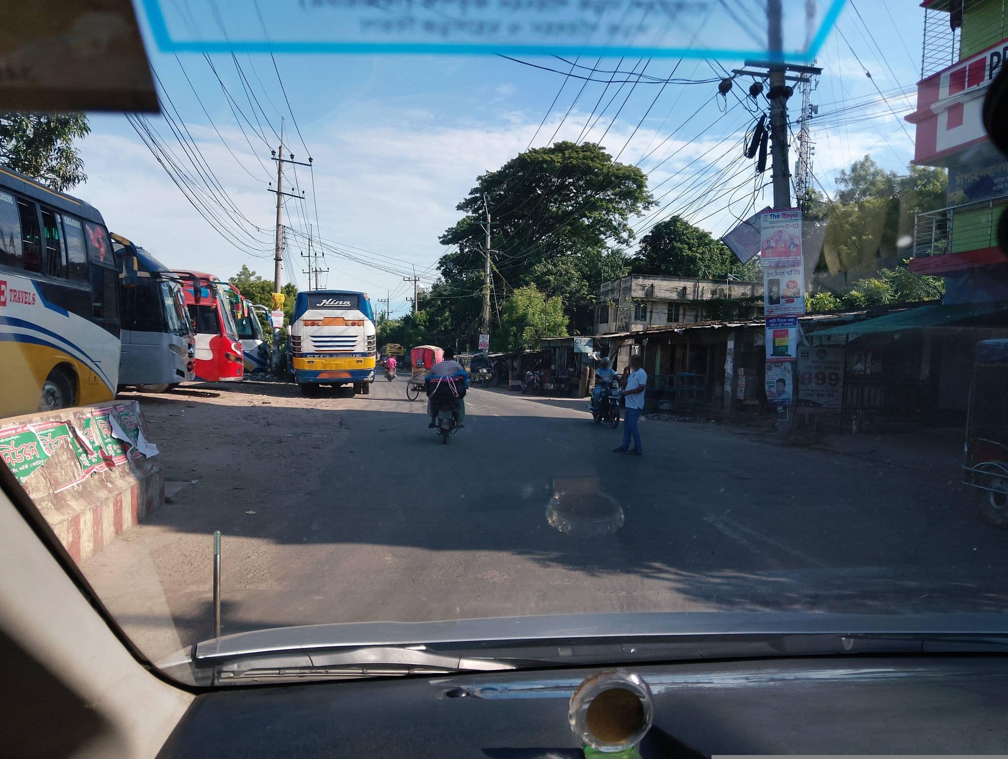 Street view near Hotel Rose Residental হোটেল রোজ আবাসিক, Nawābganj — © SamsulArafin (CC BY-SA · Mapillary)