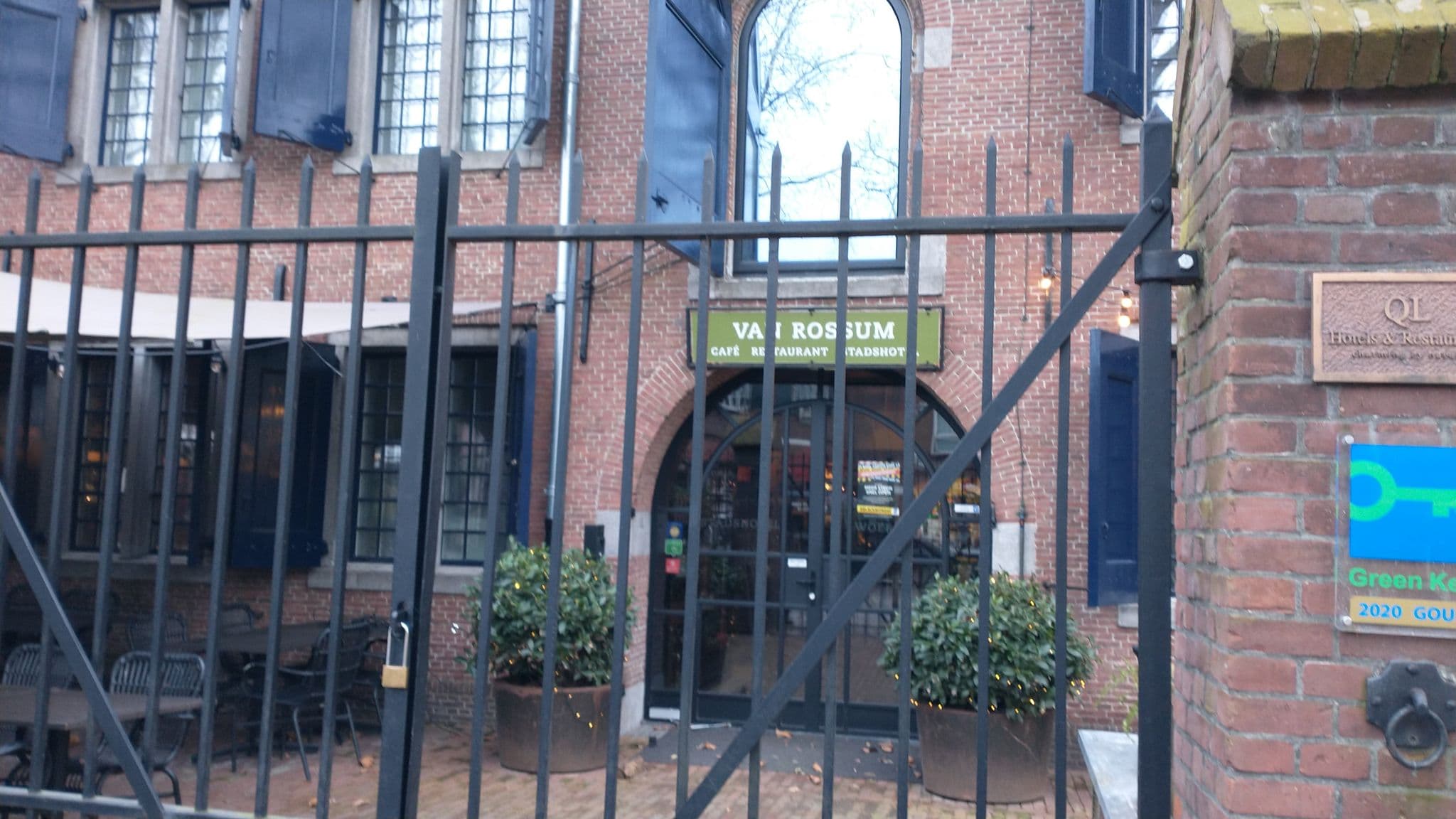 Street view near Van Rossum Stadshotel, Woerden — © ankeric (CC BY-SA · Mapillary)