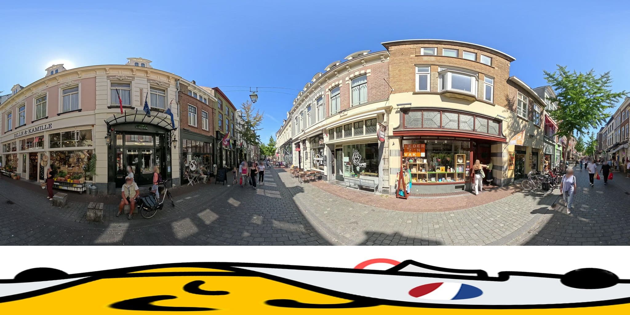 Street view near Hotel de Gulden Waagen, Nijmegen — © Lowiekse (CC BY-SA · Mapillary)