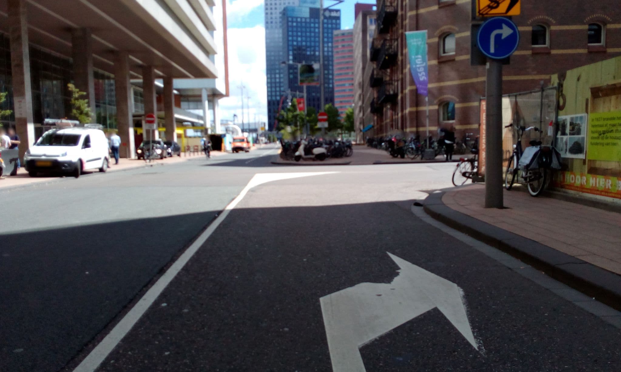 Street view near Nhow, Kop van Zuid — © micmin1972 (CC BY-SA · Mapillary)