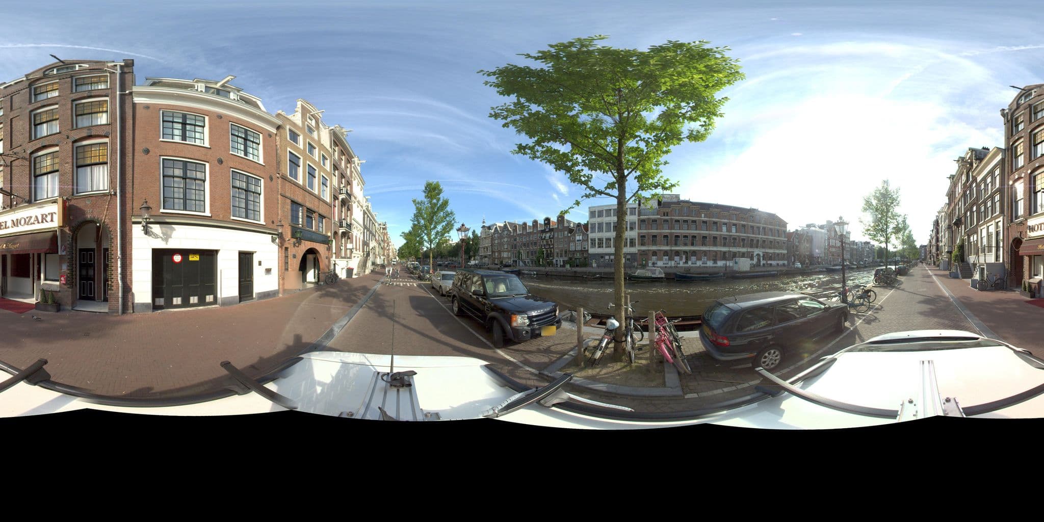 Street view near Hotel Mozart, Amsterdam