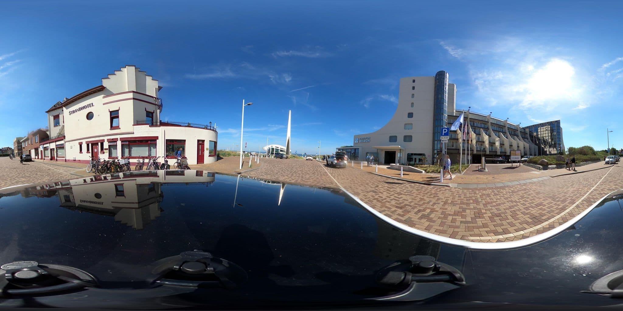 Street view near Carlton Beach Hotel, Scheveningen — © tumblecow (CC BY-SA · Mapillary)