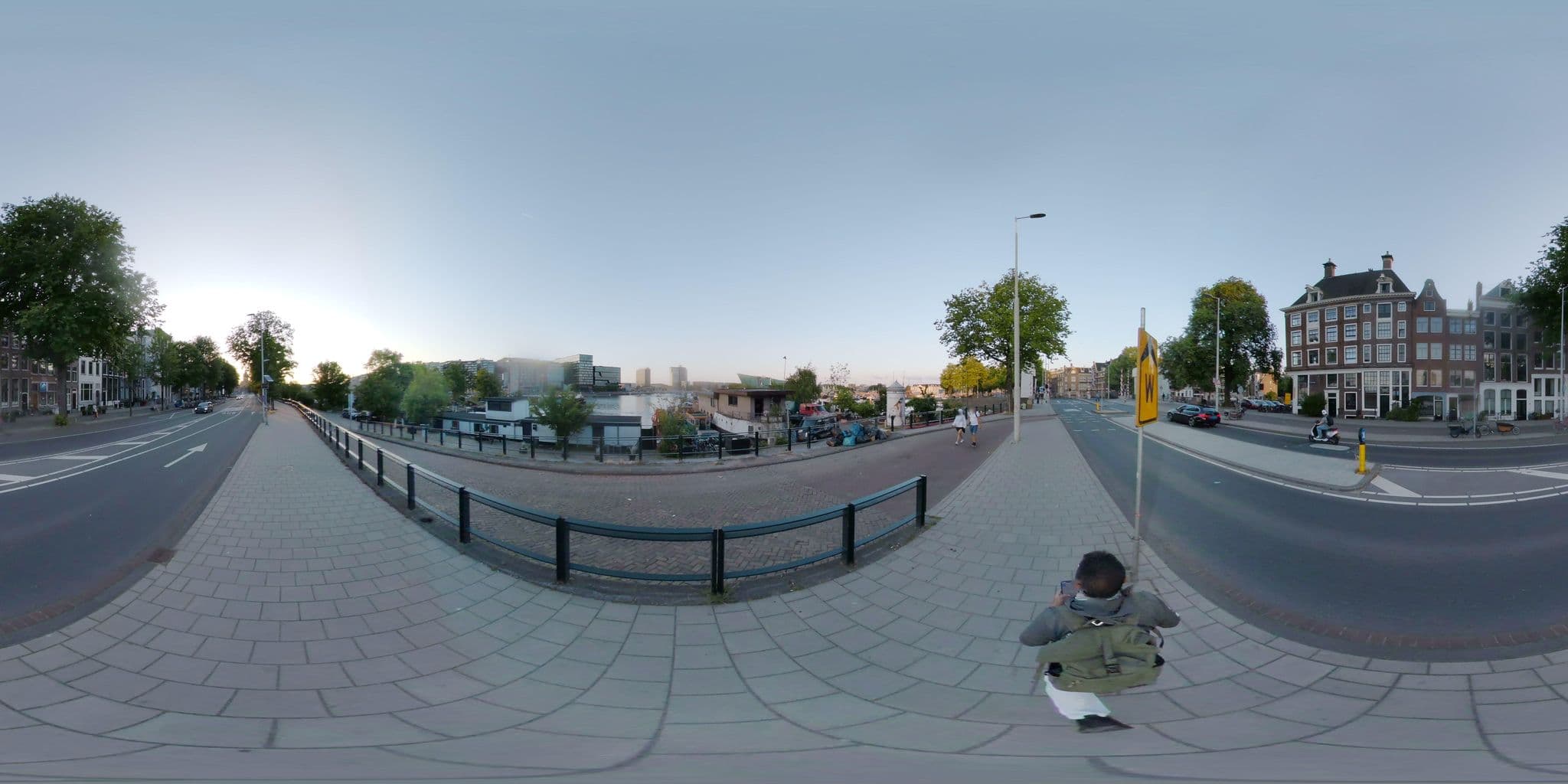 Street view near Houseboat-Amsterdam, Amsterdam