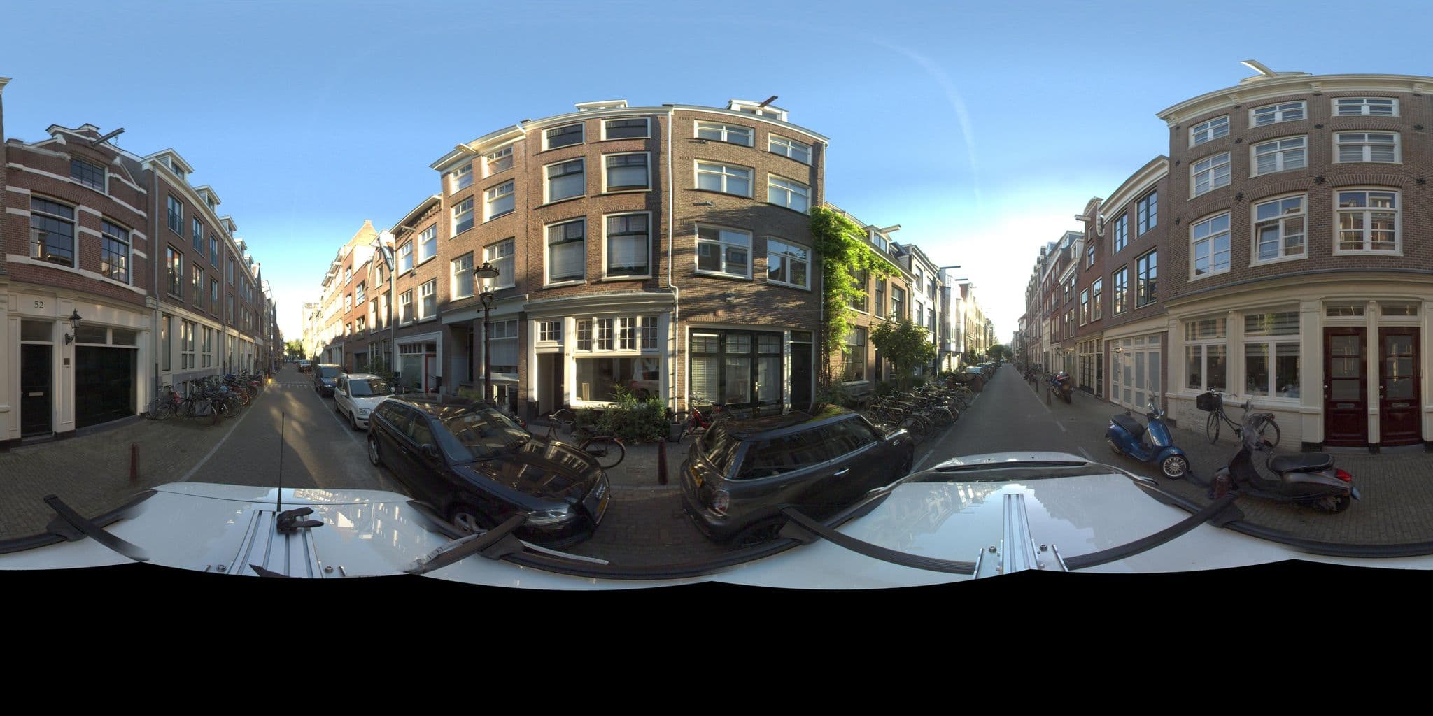 Street view near Frederik Park House, Amsterdam