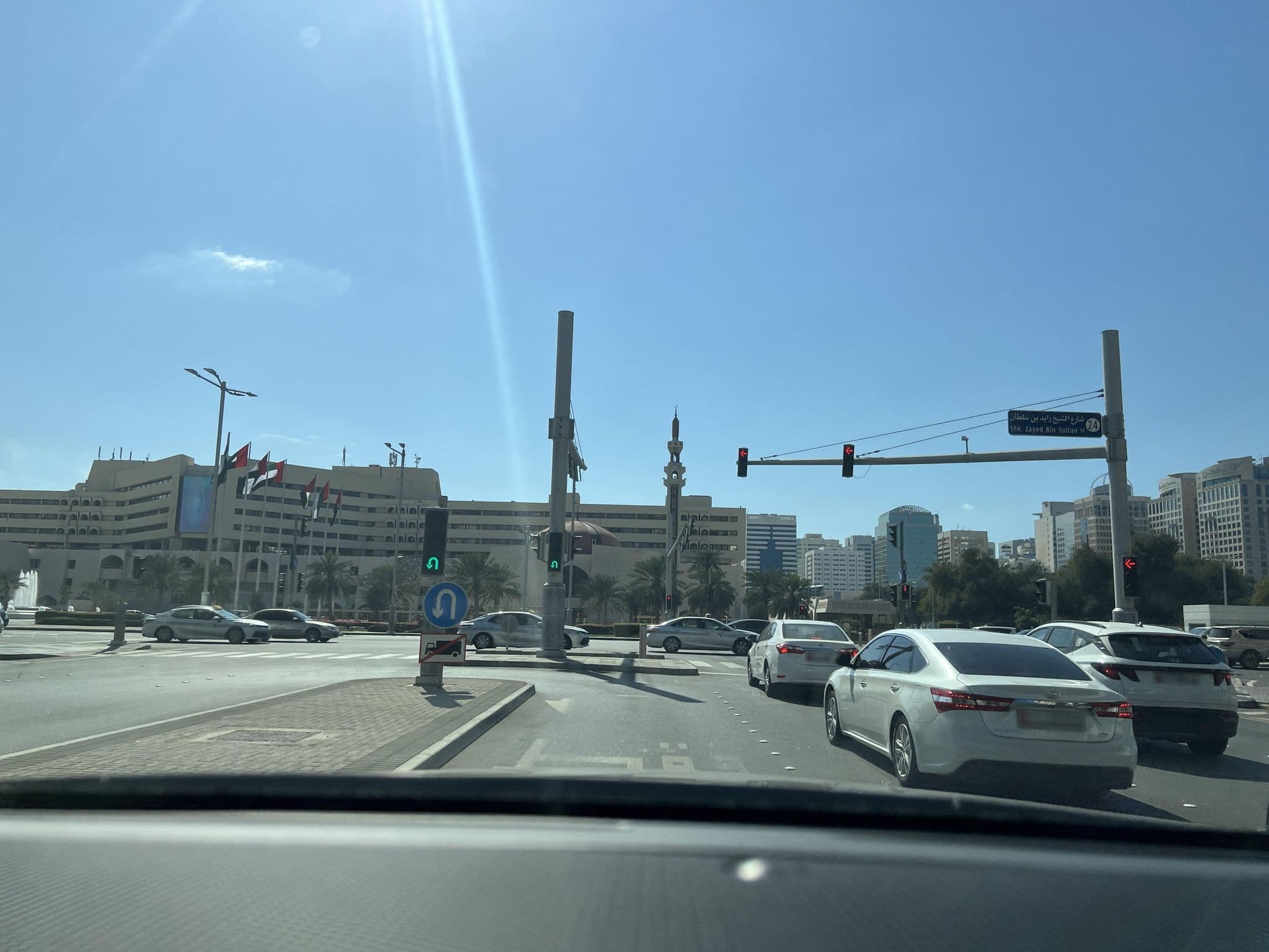 Street view near Century Hotel Apartments, Abu Dhabi — © kris_zimka (CC BY-SA · Mapillary)