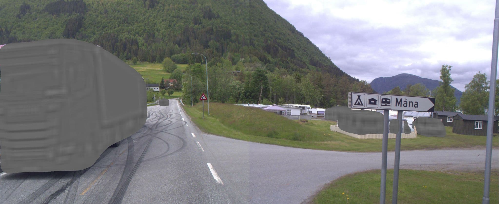 Street view near Måna Camping, Åndalsnes — © VegvesenITS (CC BY-SA · Mapillary)