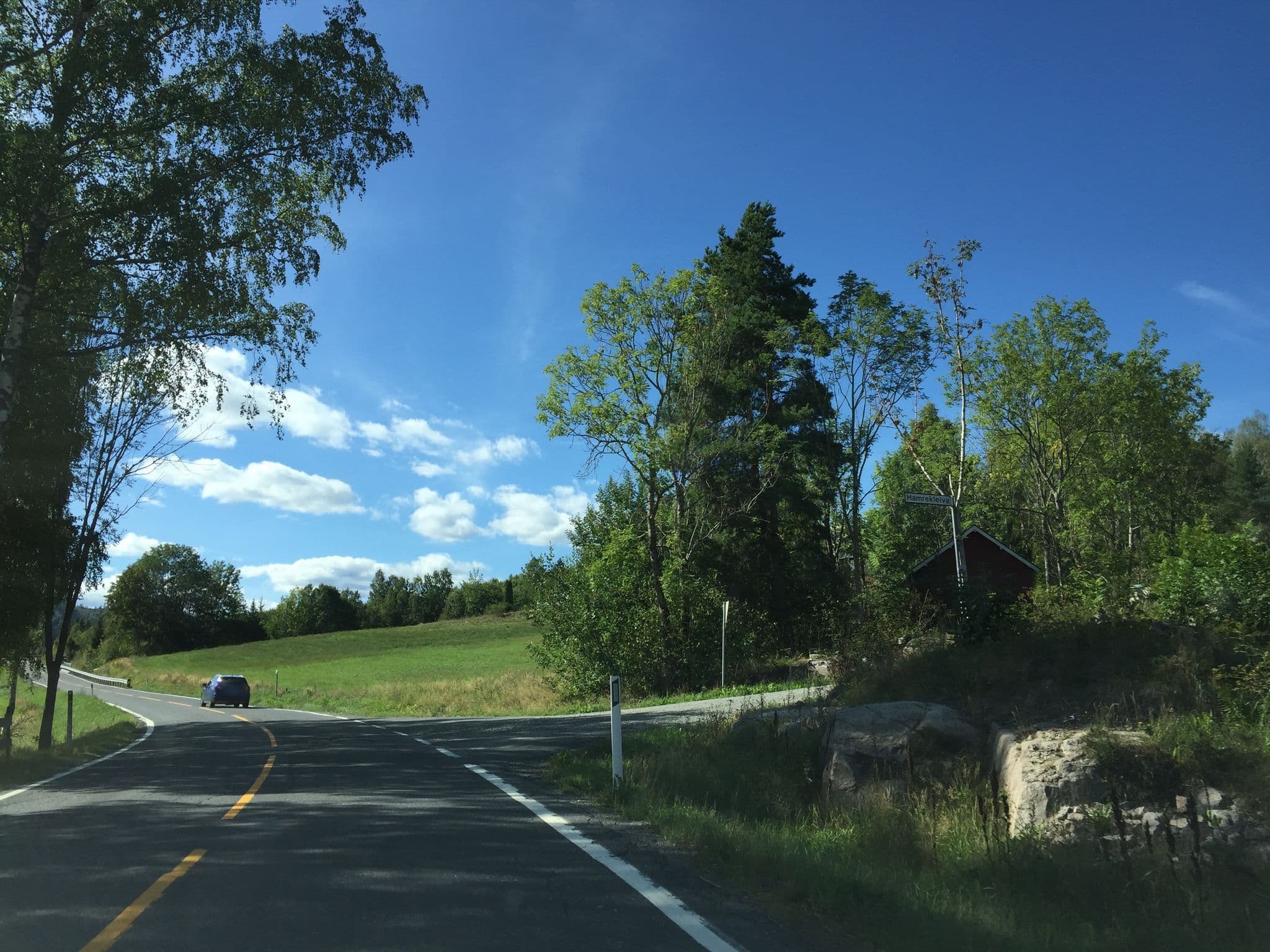 Street view near Søndre Hamre Camping, Kongsberg — © richlv (CC BY-SA · Mapillary)