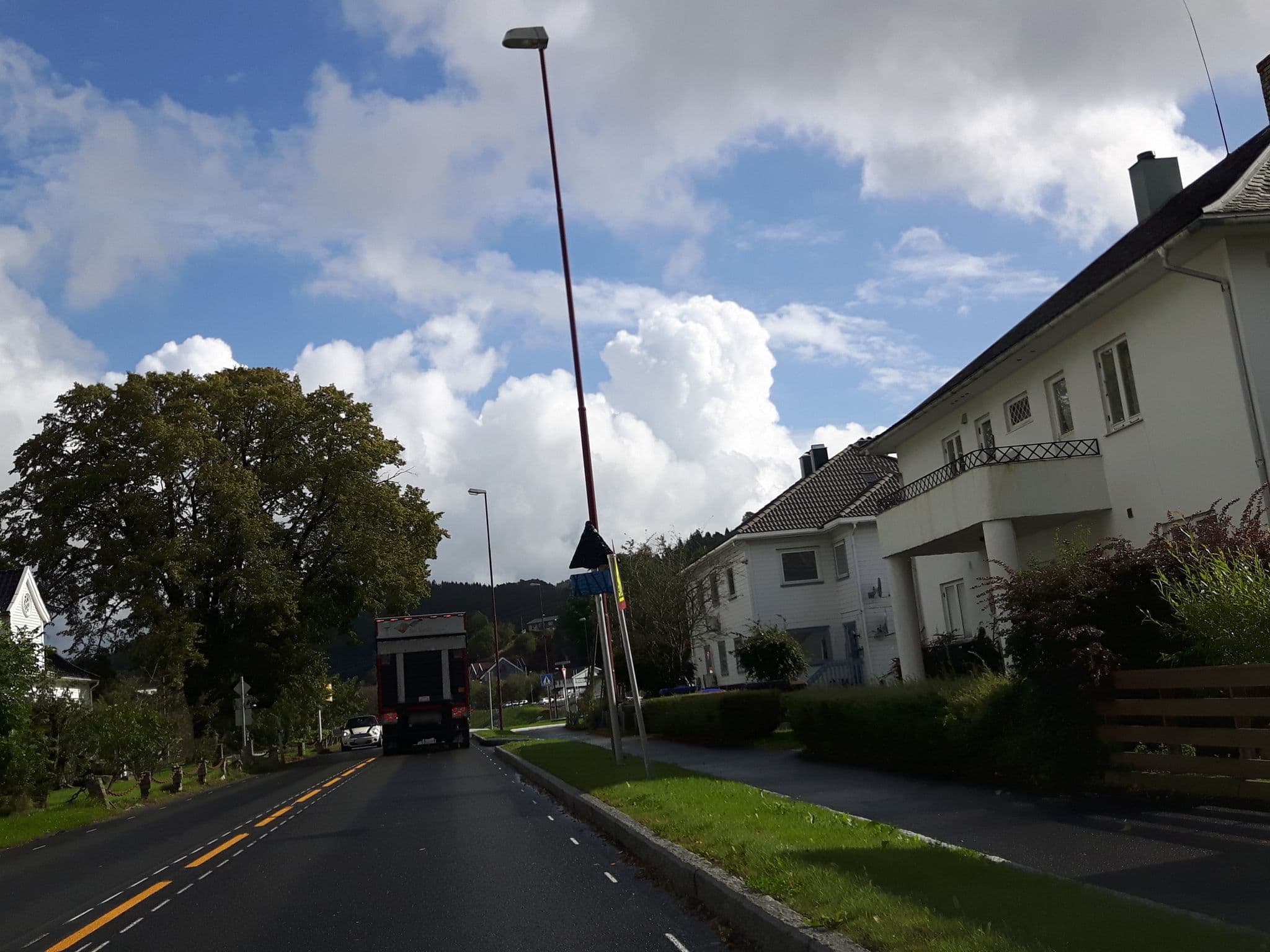 Street view near Paulsens Hotell & Cafe, Lyngdal — © adverburg (CC BY-SA · Mapillary)