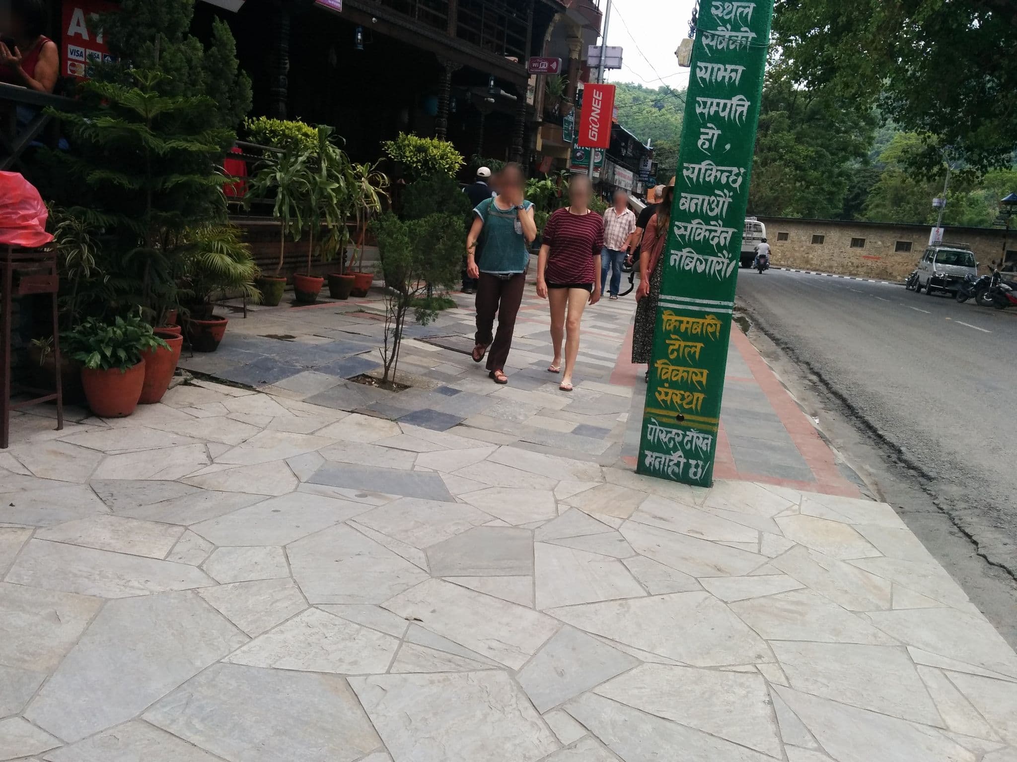 Street view near Hotel Landmark, Pokhara