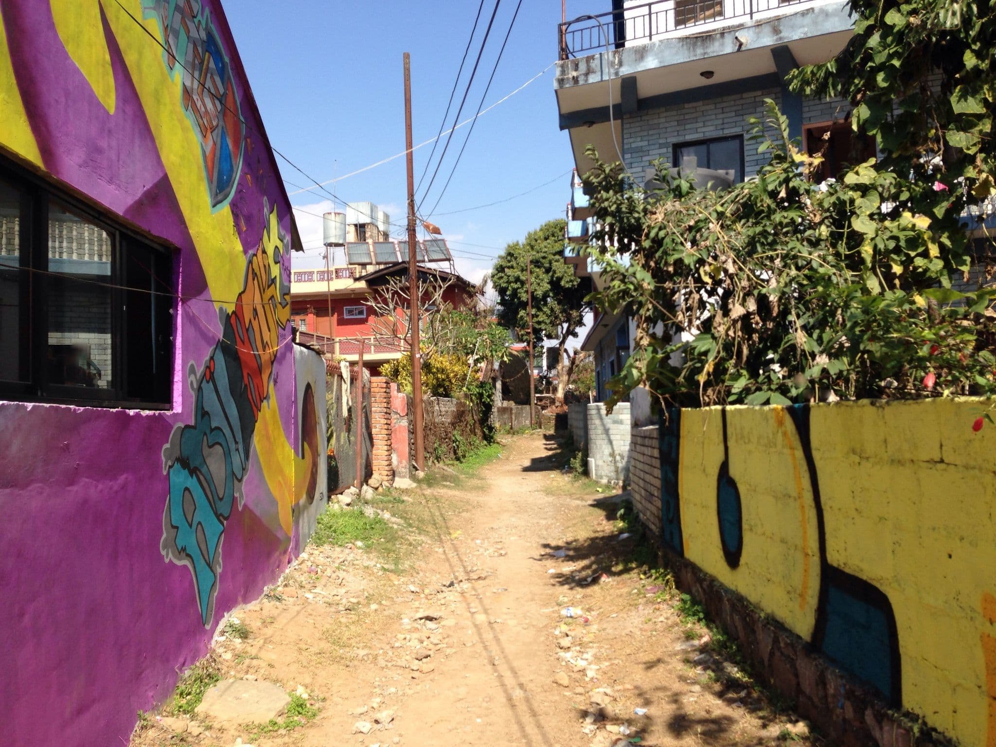 Street view near Snow Hill Lodge, Pokhara