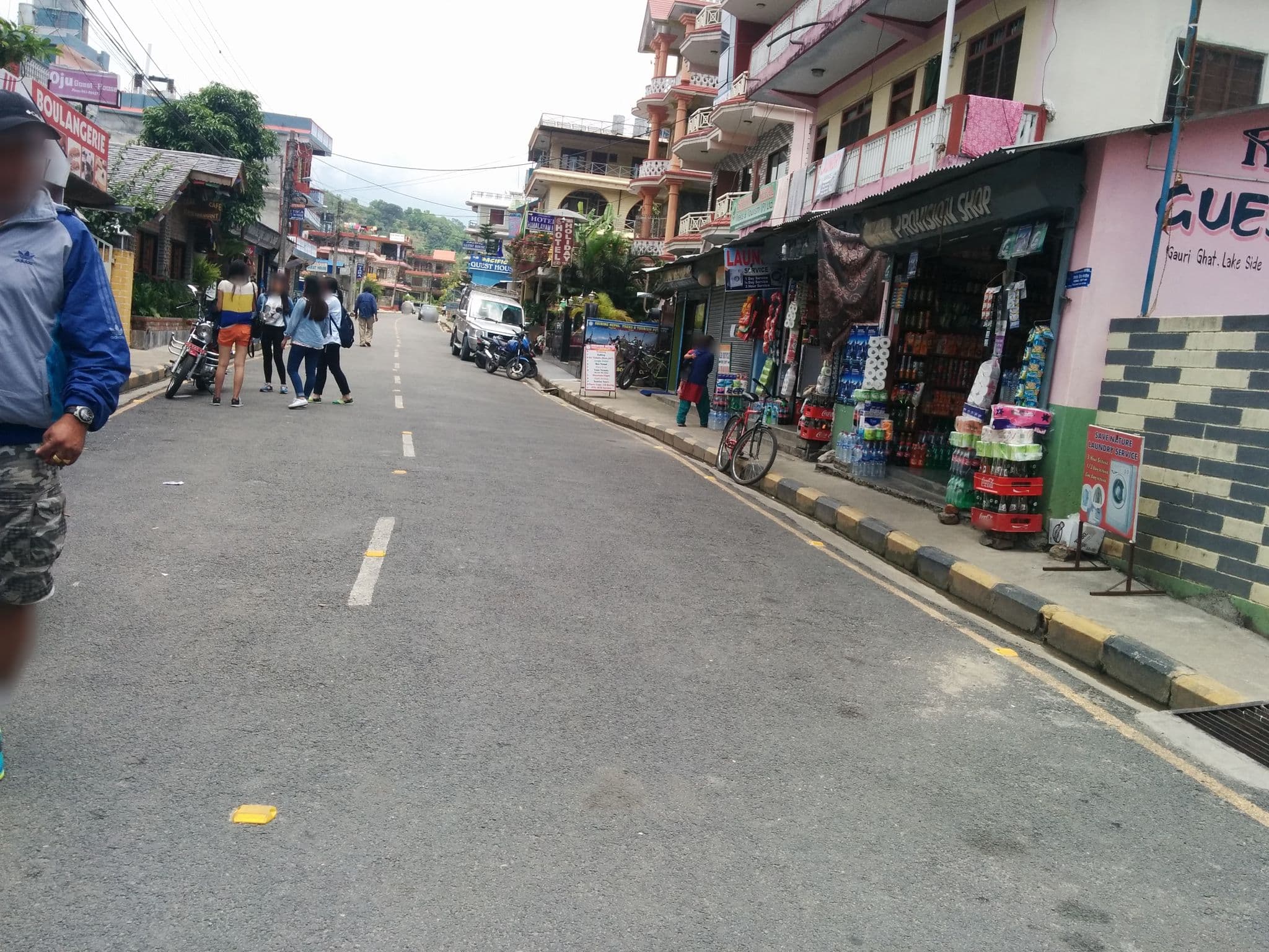 Street view near Peace Eye Guest House, Pokhara