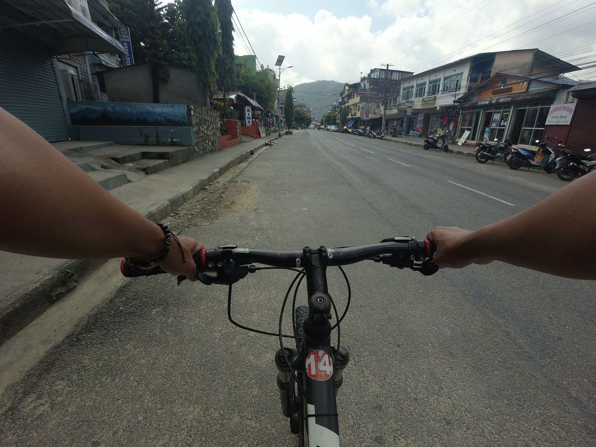 Street view near Crown Hotel, Pokhara