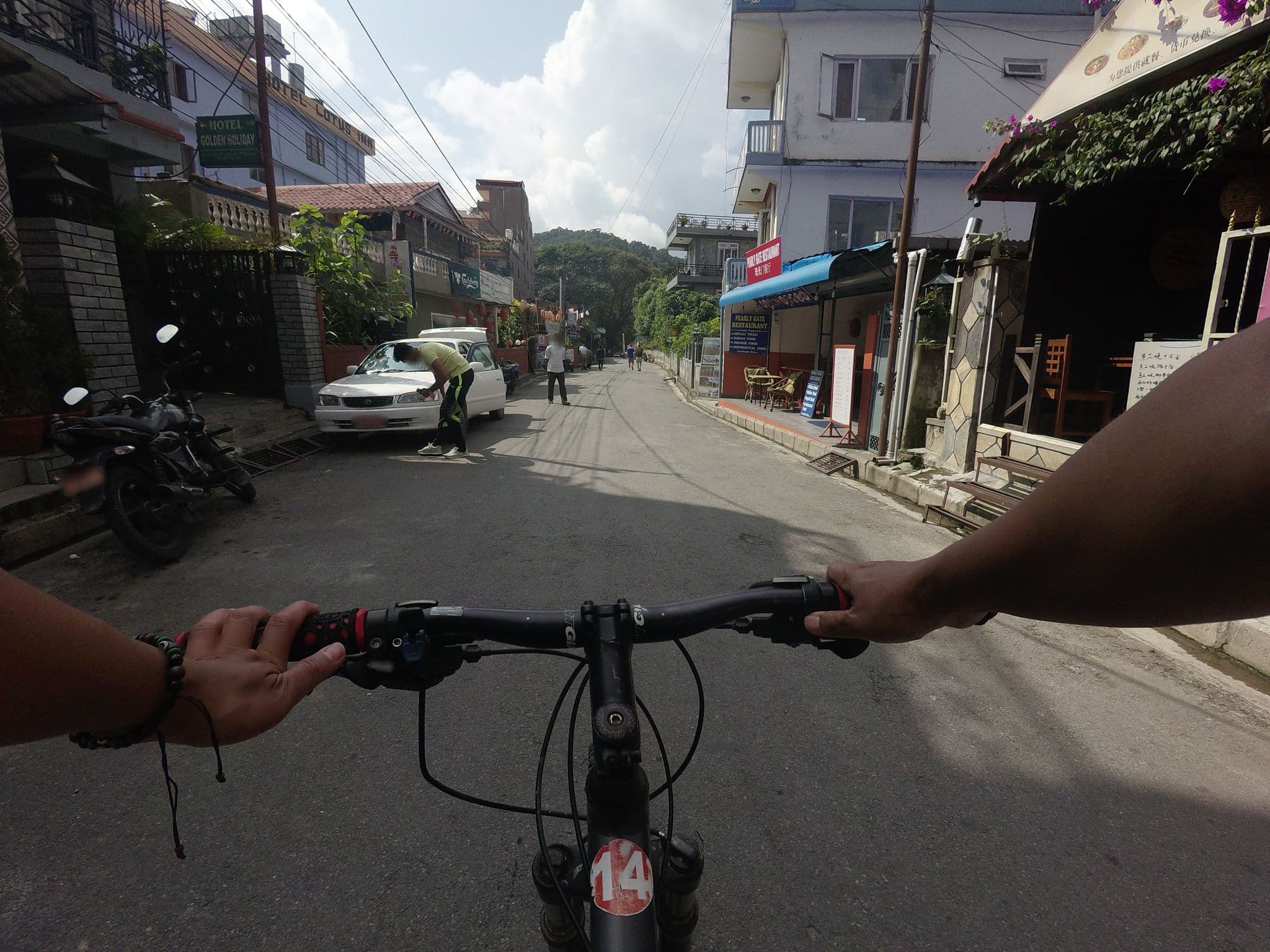 Street view near Giri Guesthouse, Pokhara