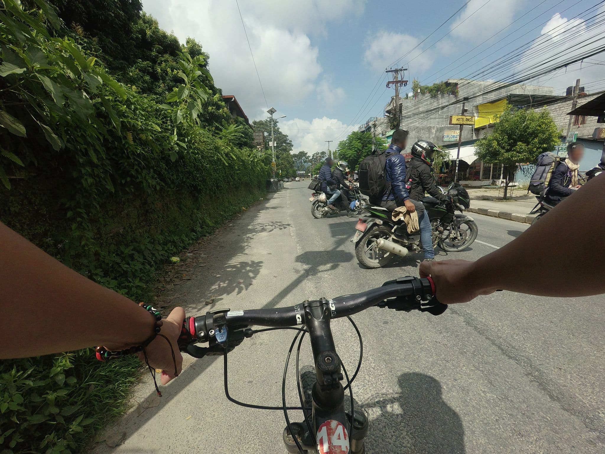 Street view near Sacred Valley Inn, Pokhara