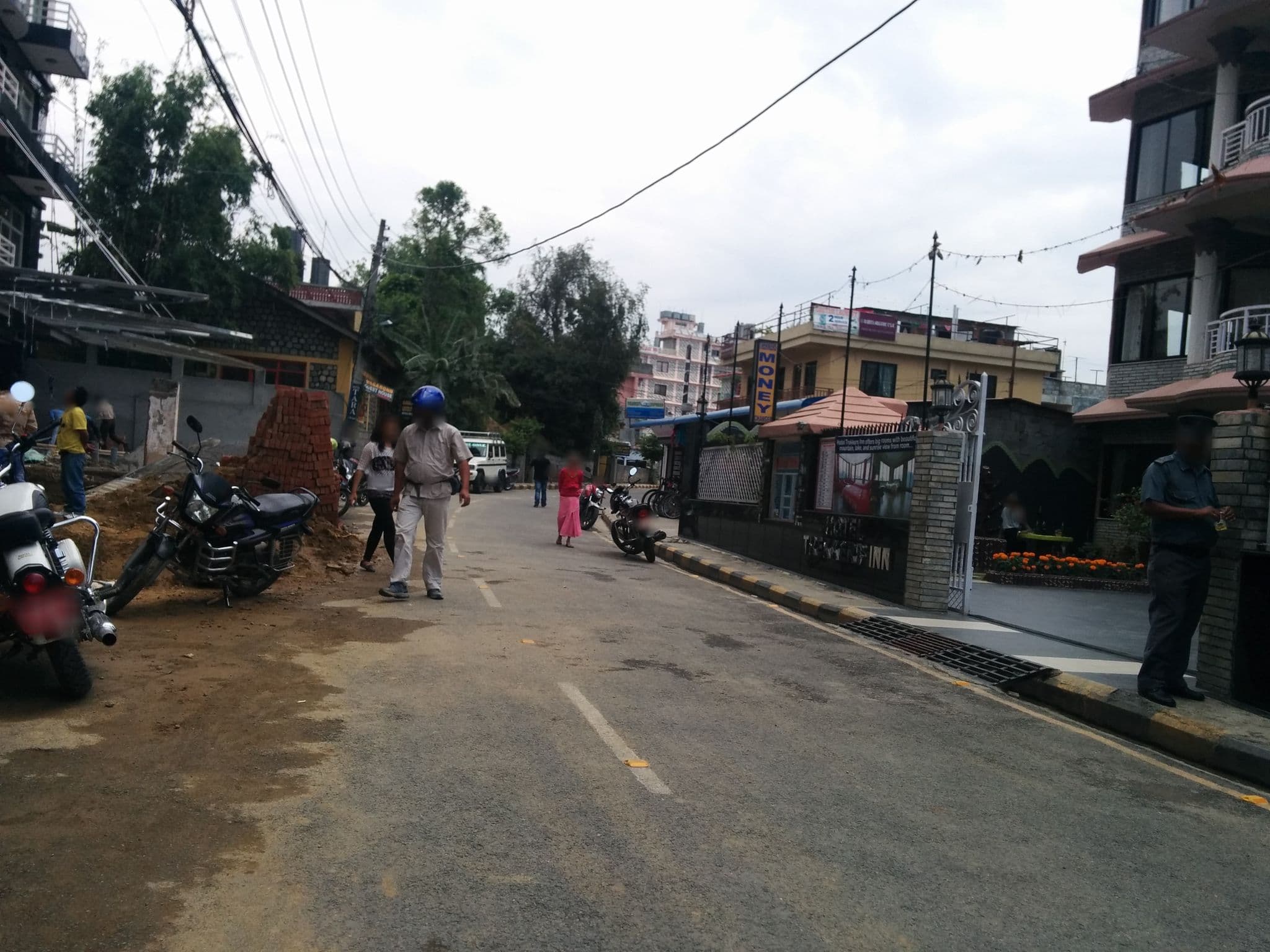 Street view near Viewpoint Hotel, Pokhara