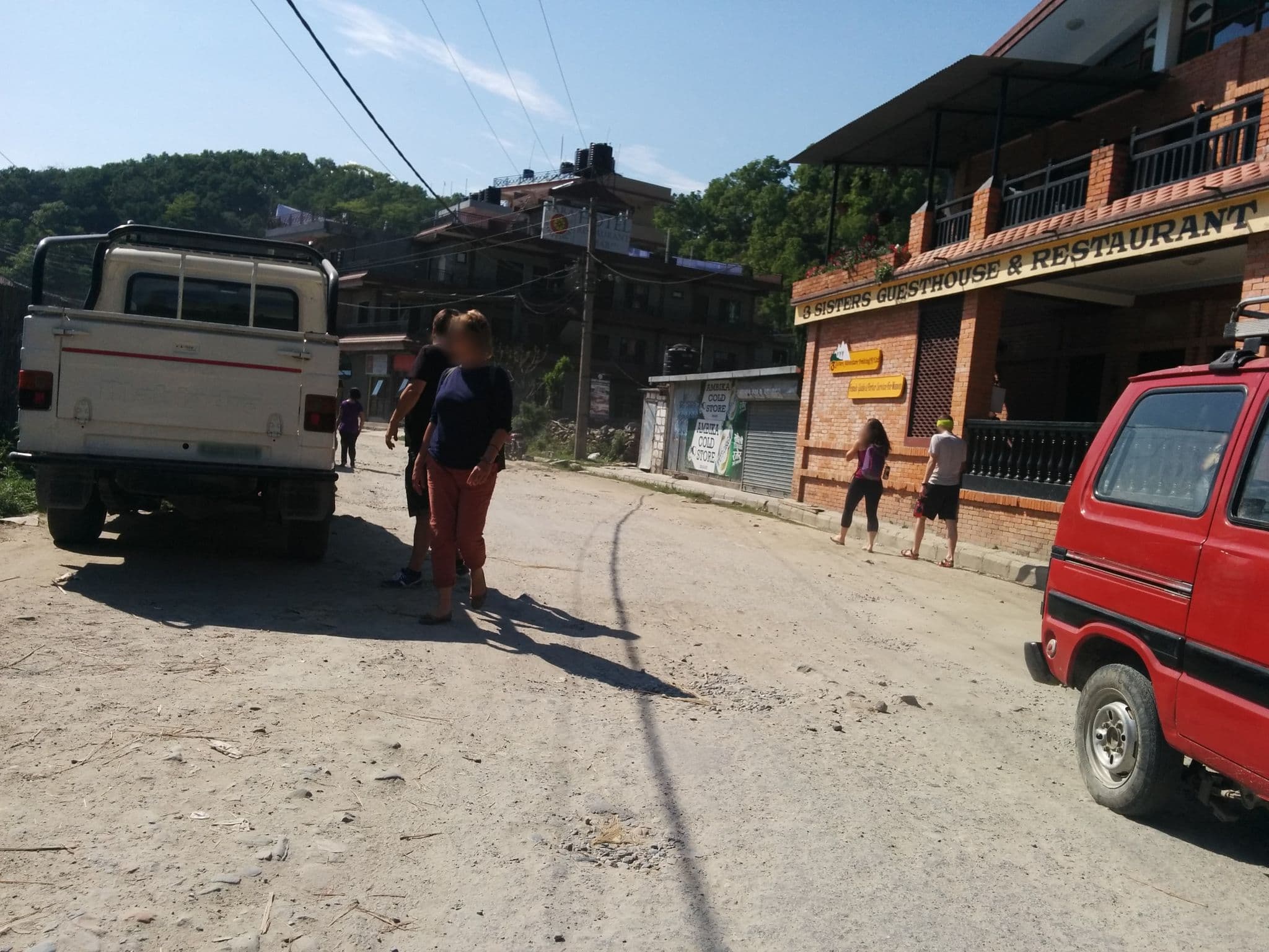Street view near Chhetri Sisters Guesthouse, Pokhara