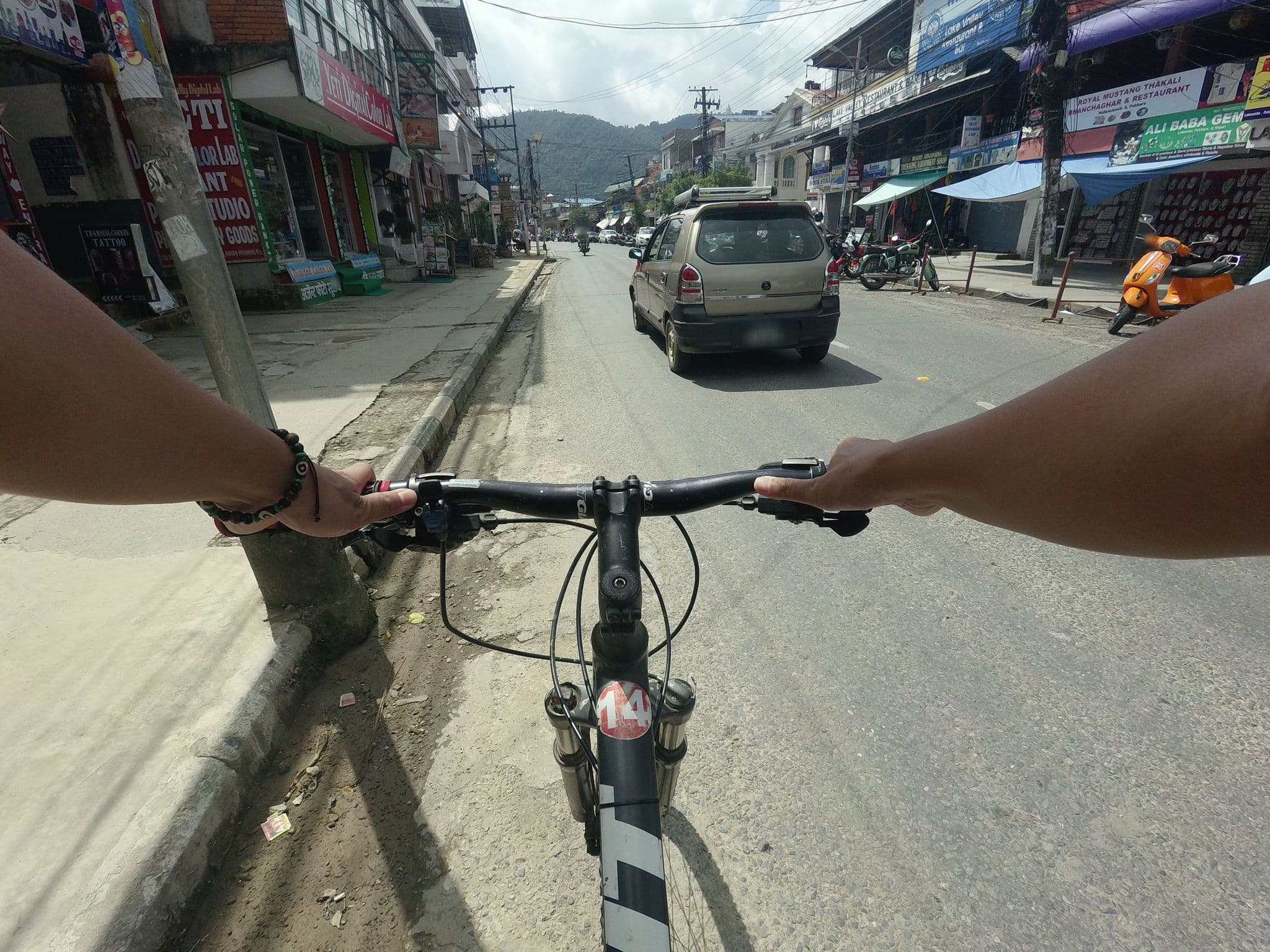 Street view near Lake City Hotel, Pokhara