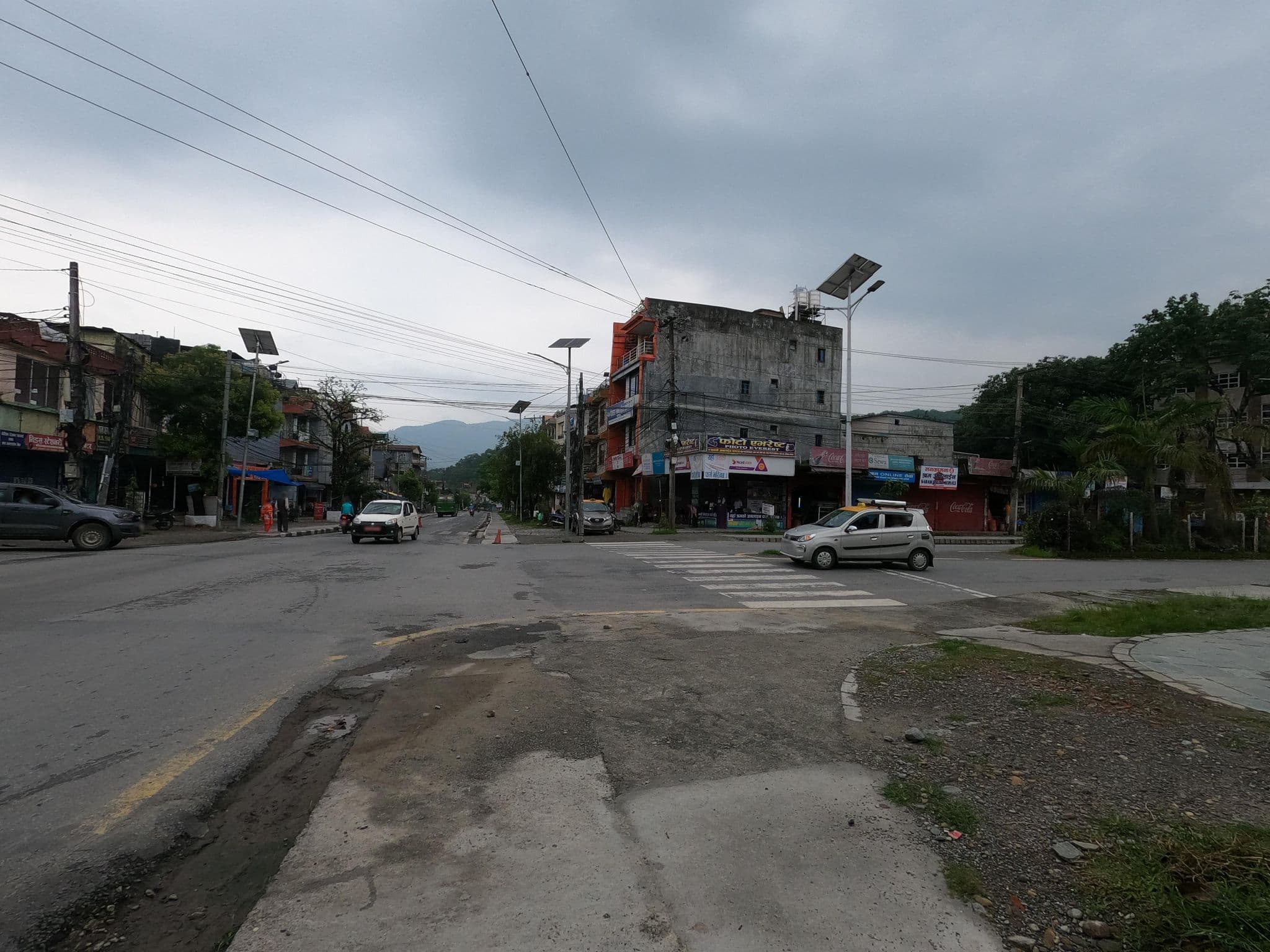 Street view near Sangam Hotel, Pokhara