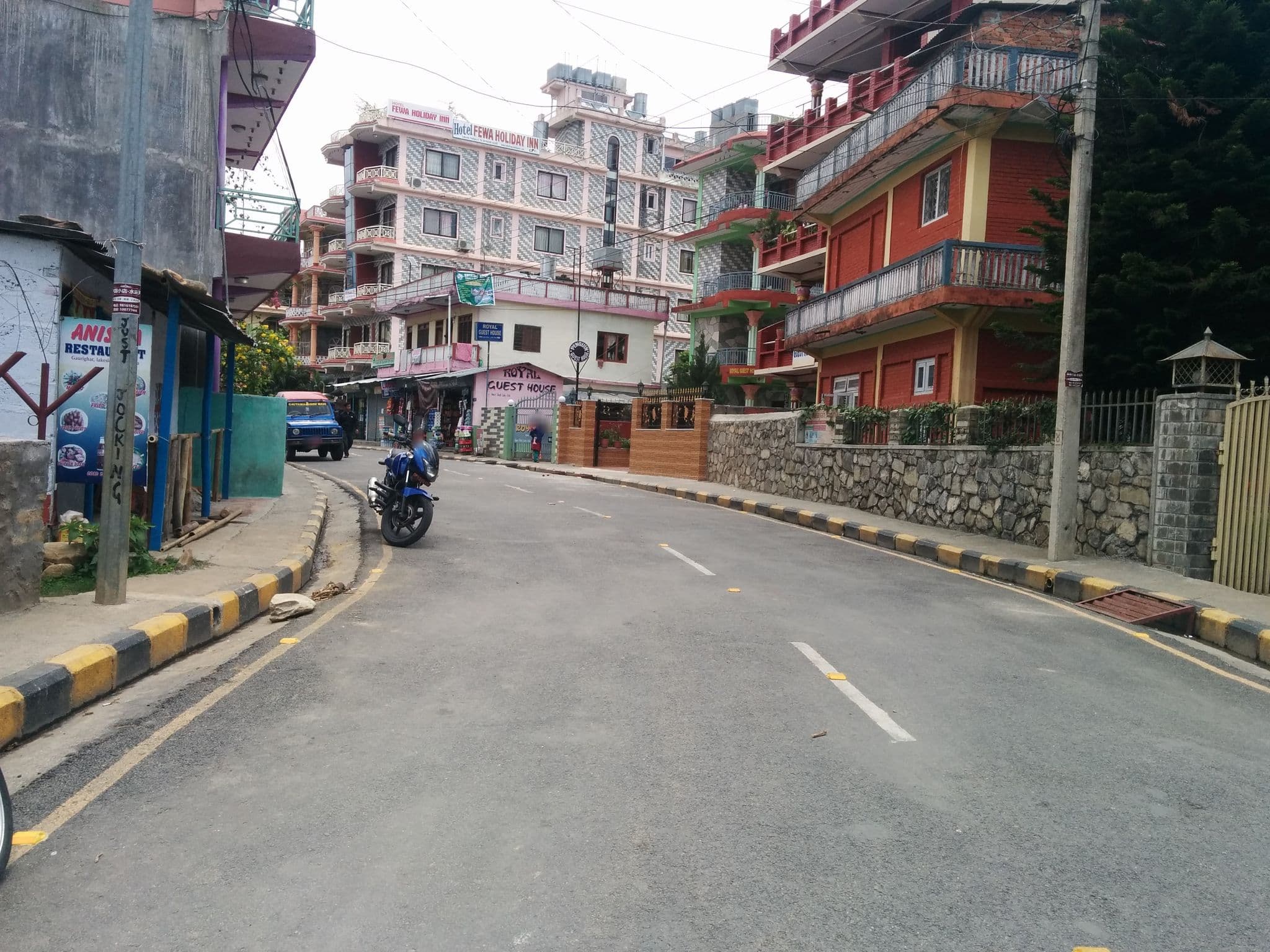 Street view near Rising Moon Guest House, Pokhara