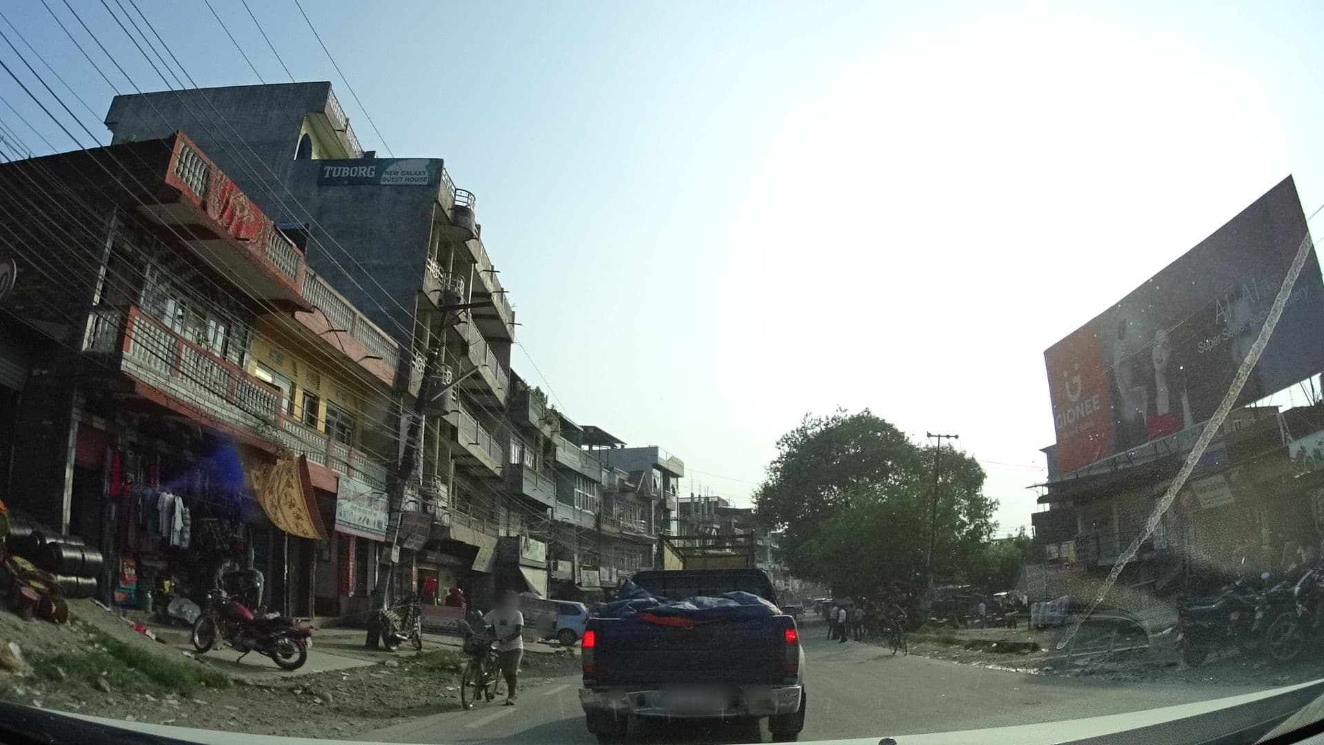 Street view near Galaxy Guest House, Bharatpur