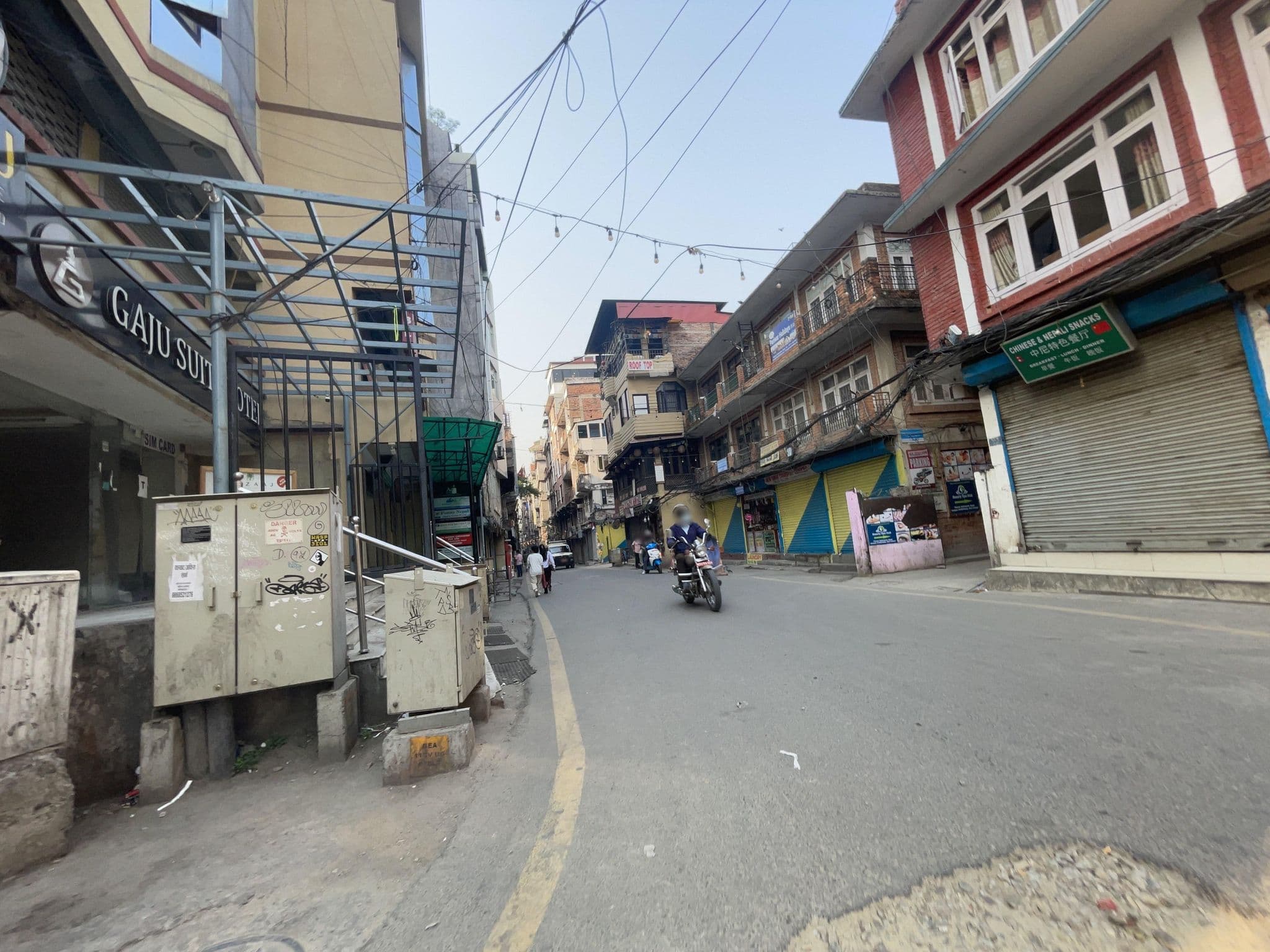 Street view near Kathmandu Peace, Kathmandu — © vagrant42 (CC BY-SA · Mapillary)
