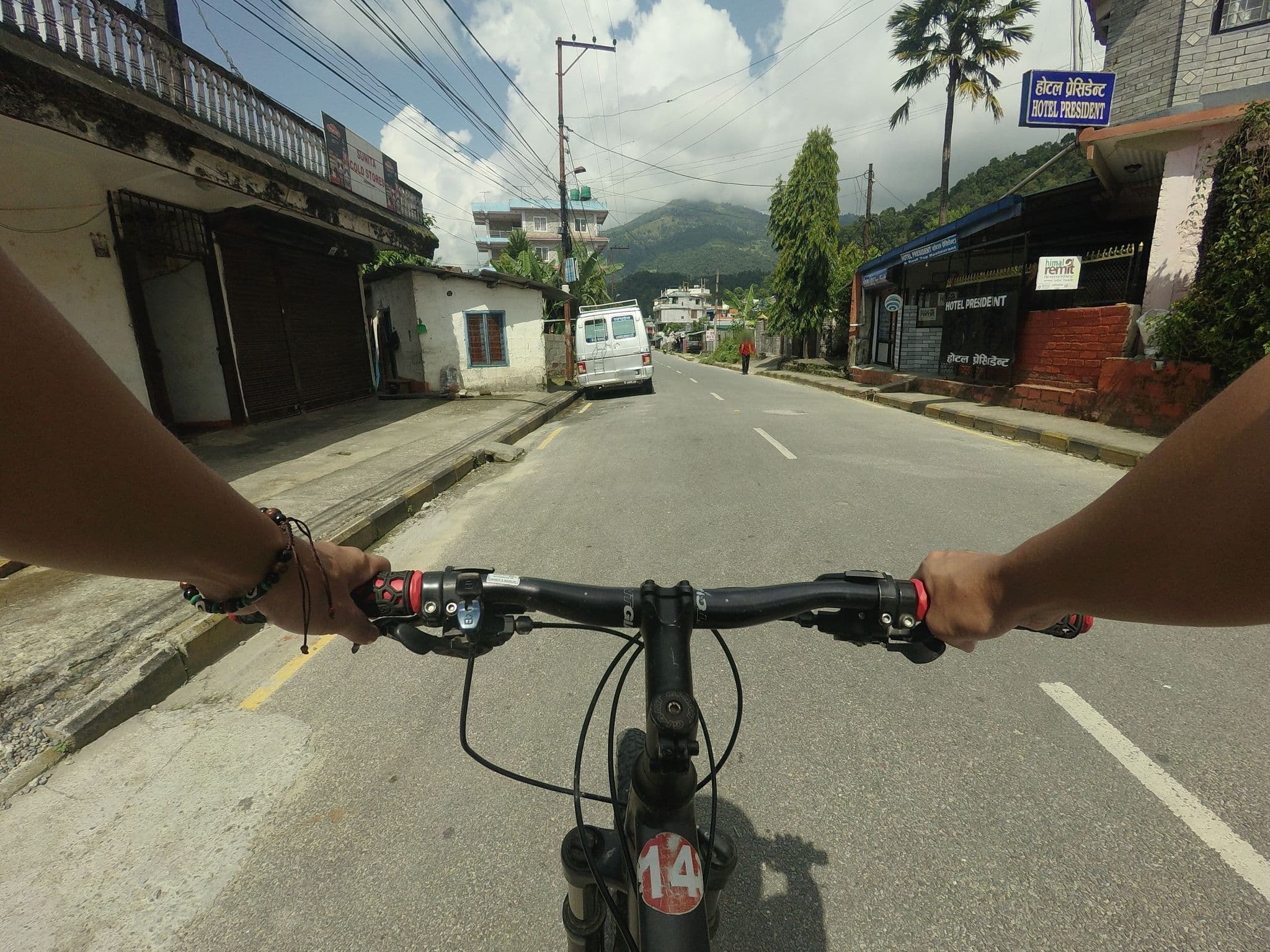Street view near Hotel President, Pokhara