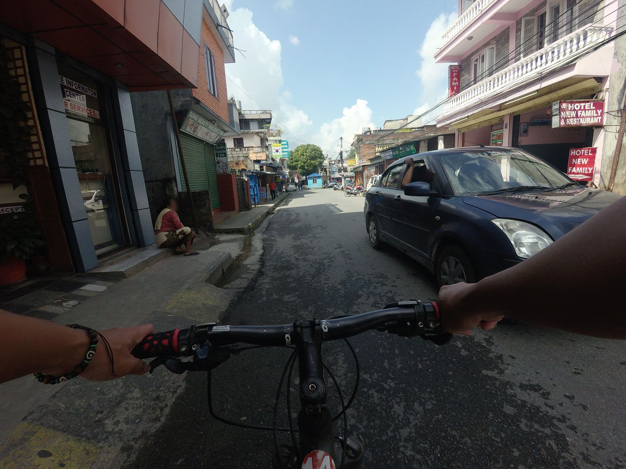 Street view near New Future Way Guest House, Pokhara