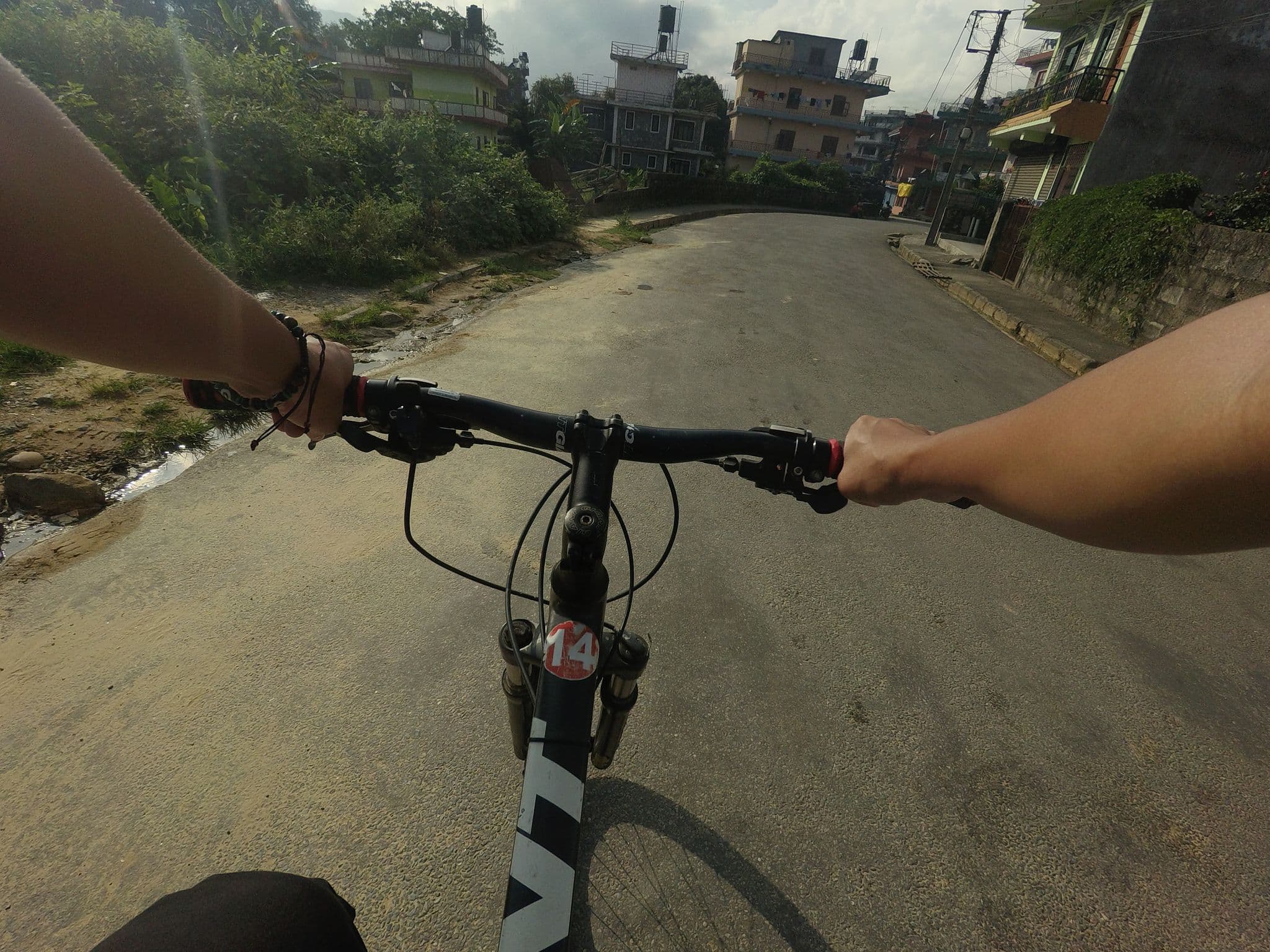 Street view near Hotel Sunflower, Pokhara — © GOwin (CC BY-SA · Mapillary)