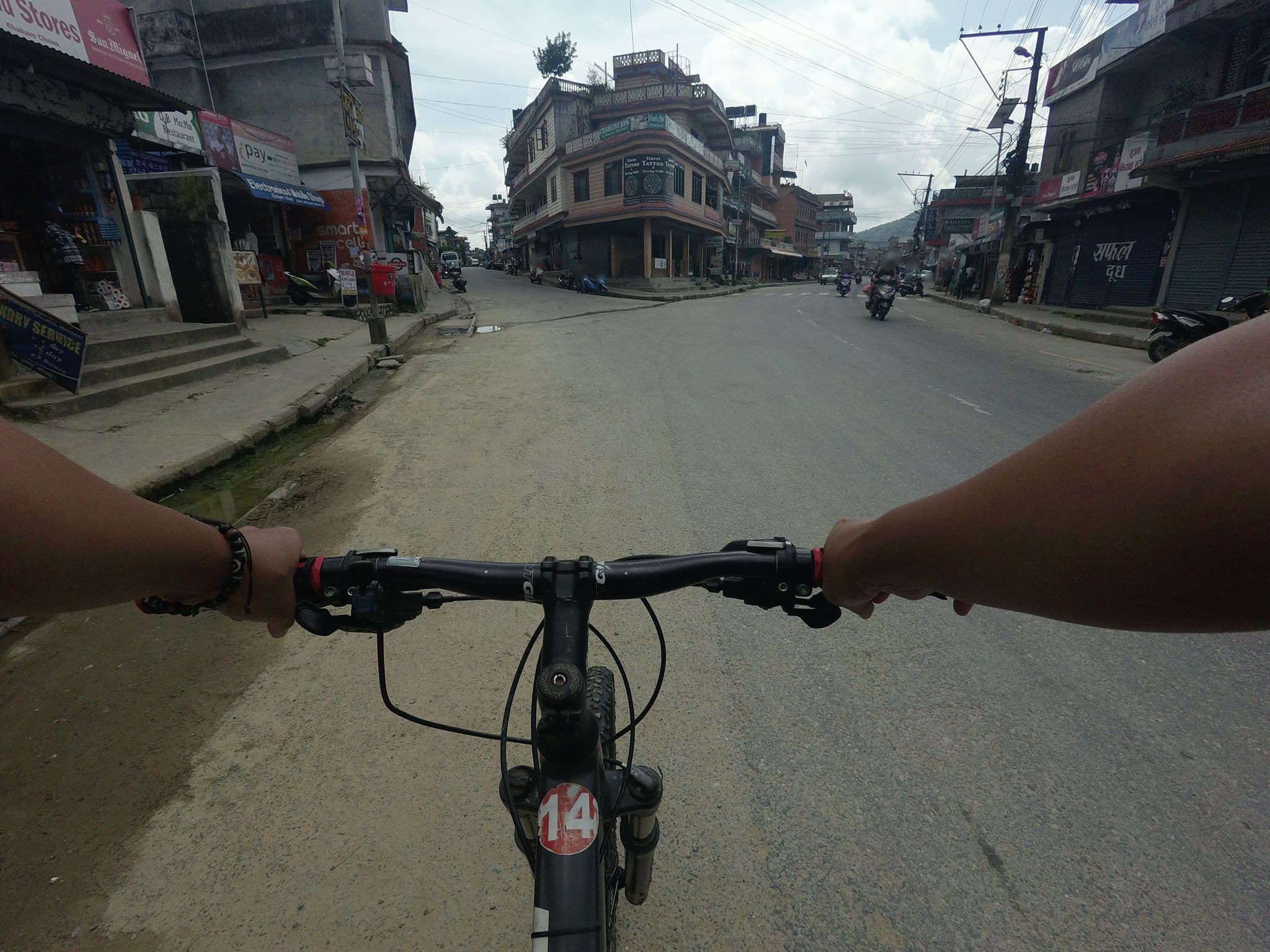 Street view near Hotel Venus, Pokhara — © GOwin (CC BY-SA · Mapillary)