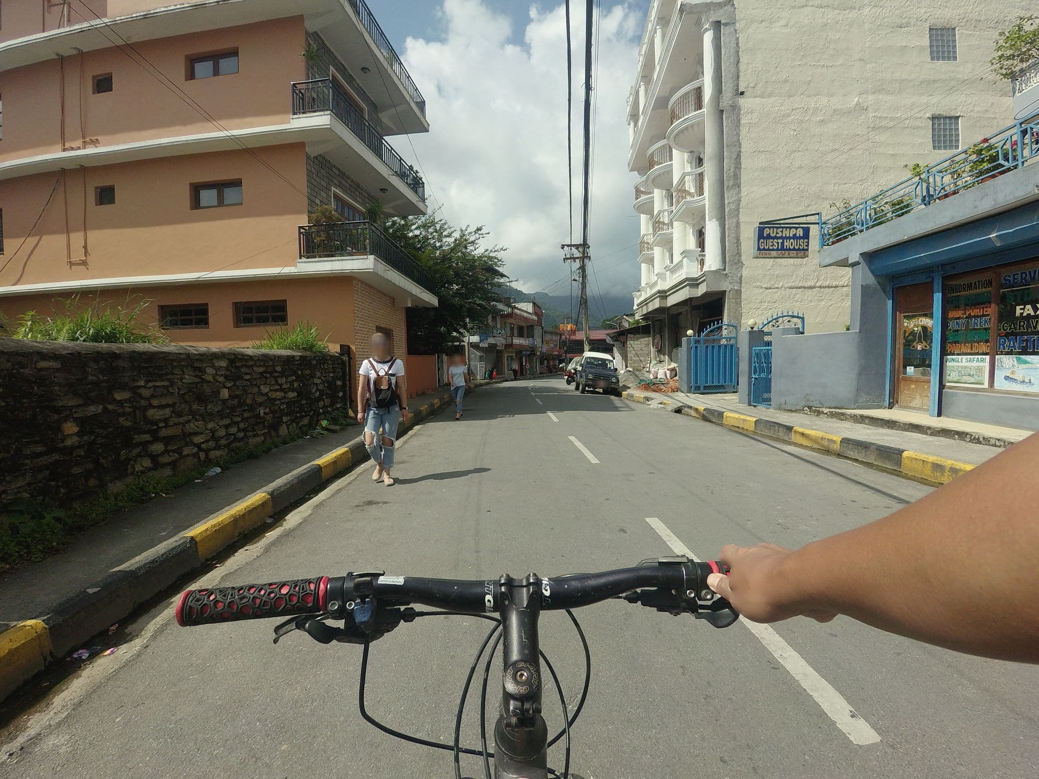 Street view near Third Eye Inn, Pokhara