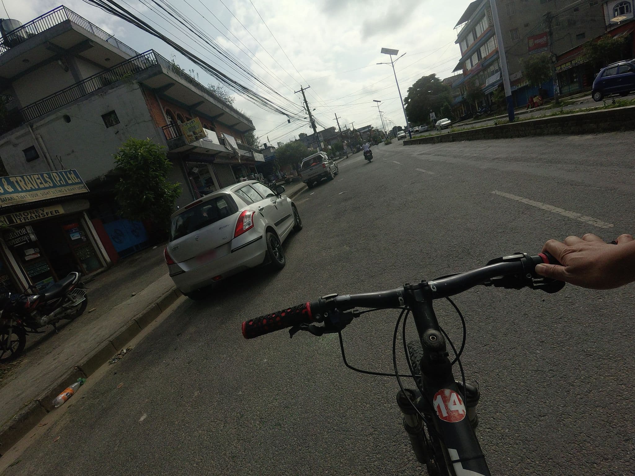 Street view near Danfe Hotel, Pokhara — © GOwin (CC BY-SA · Mapillary)