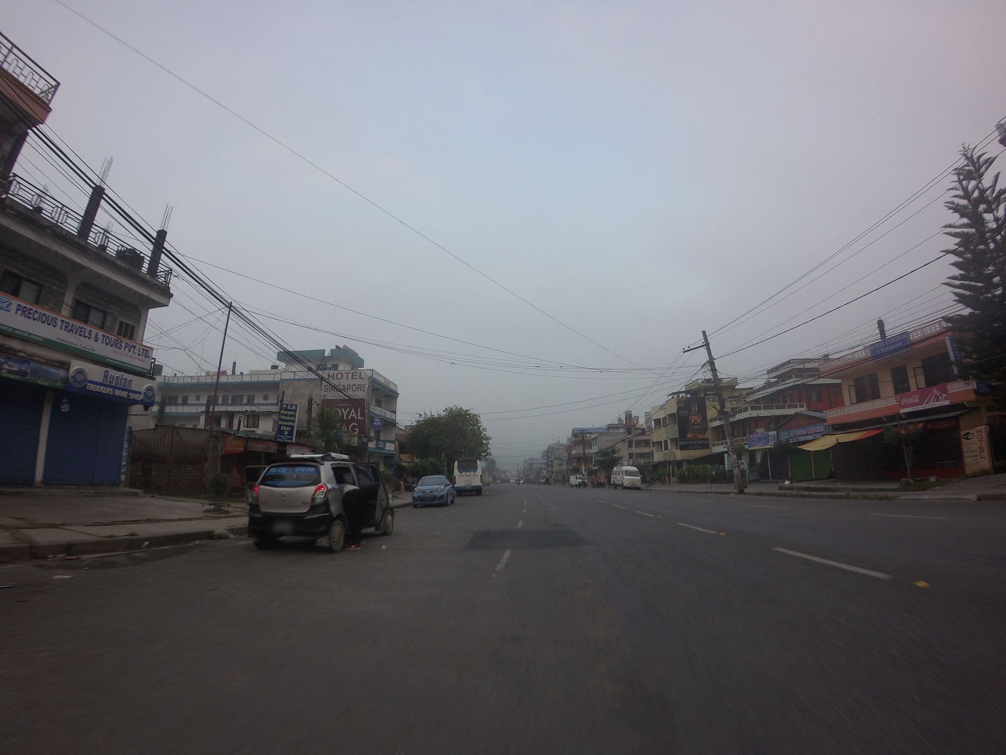 Street view near Hotel Singapore, Pokhara