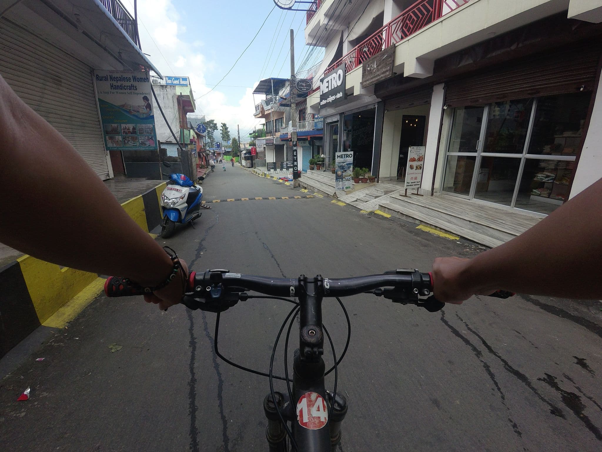Street view near The Good Earth, Pokhara