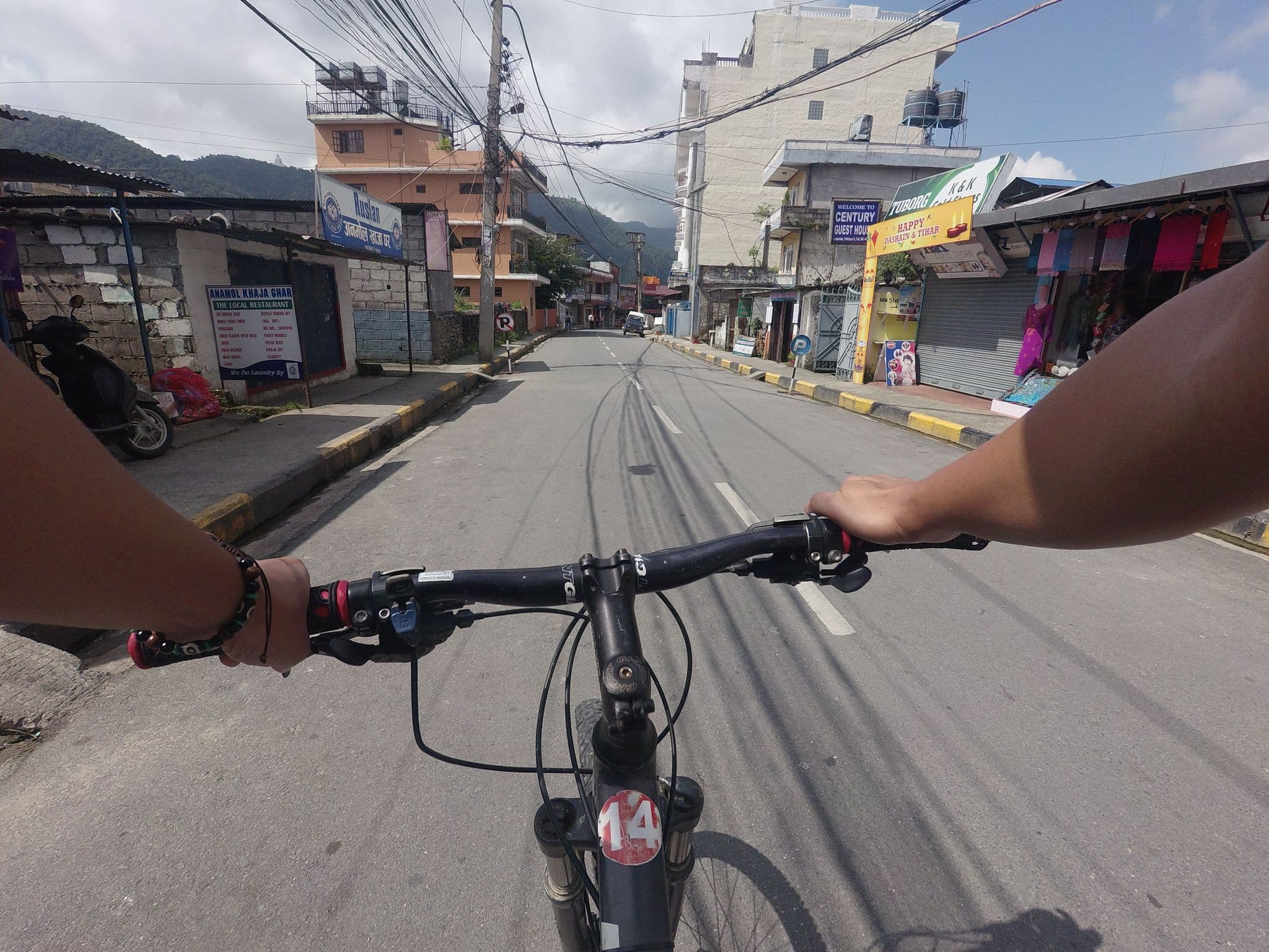 Street view near Hotel Serenity, Pokhara — © GOwin (CC BY-SA · Mapillary)