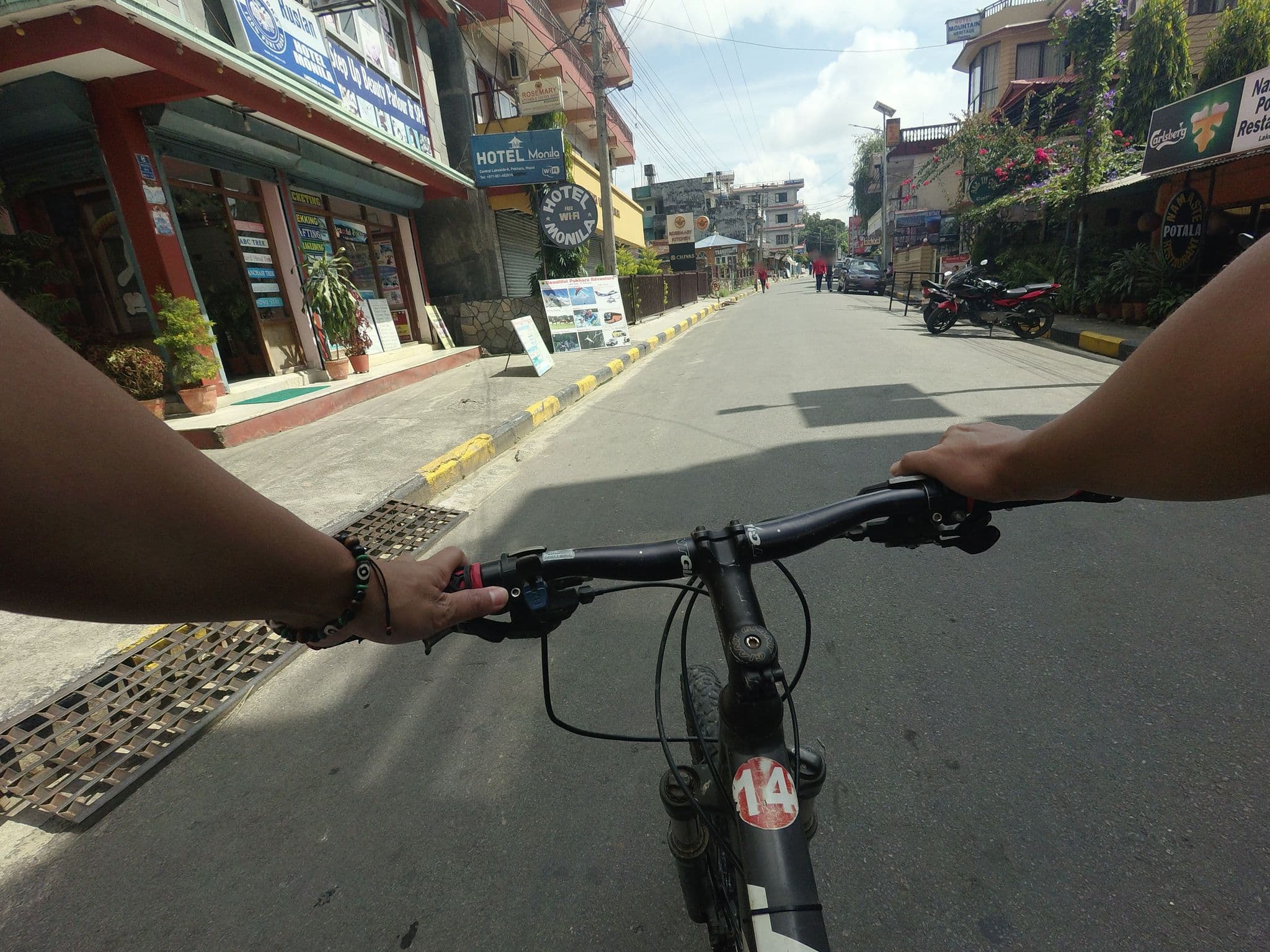 Street view near Hotel Monila, Pokhara