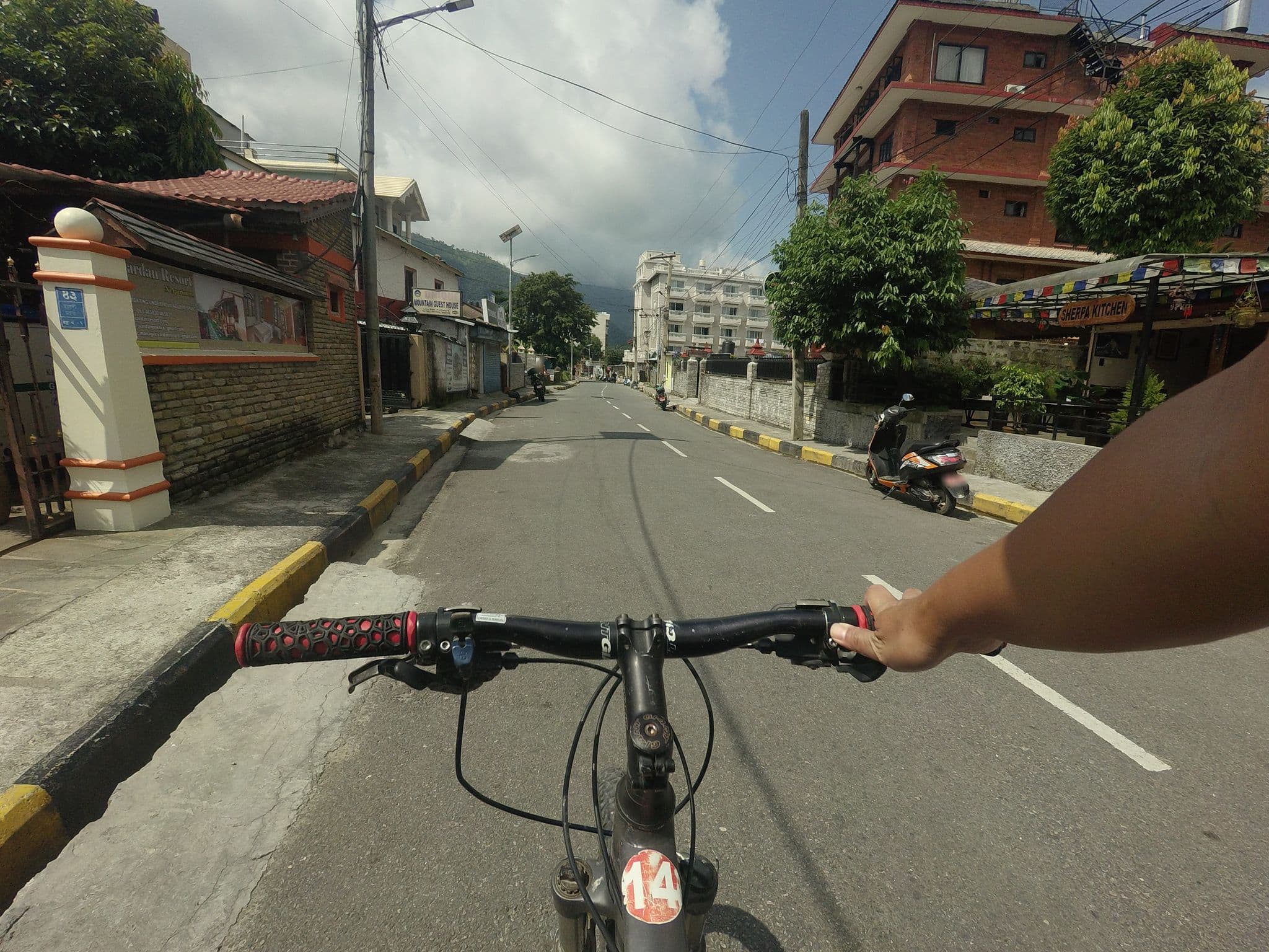 Street view near Unique Mountain Guest House, Pokhara — © GOwin (CC BY-SA · Mapillary)