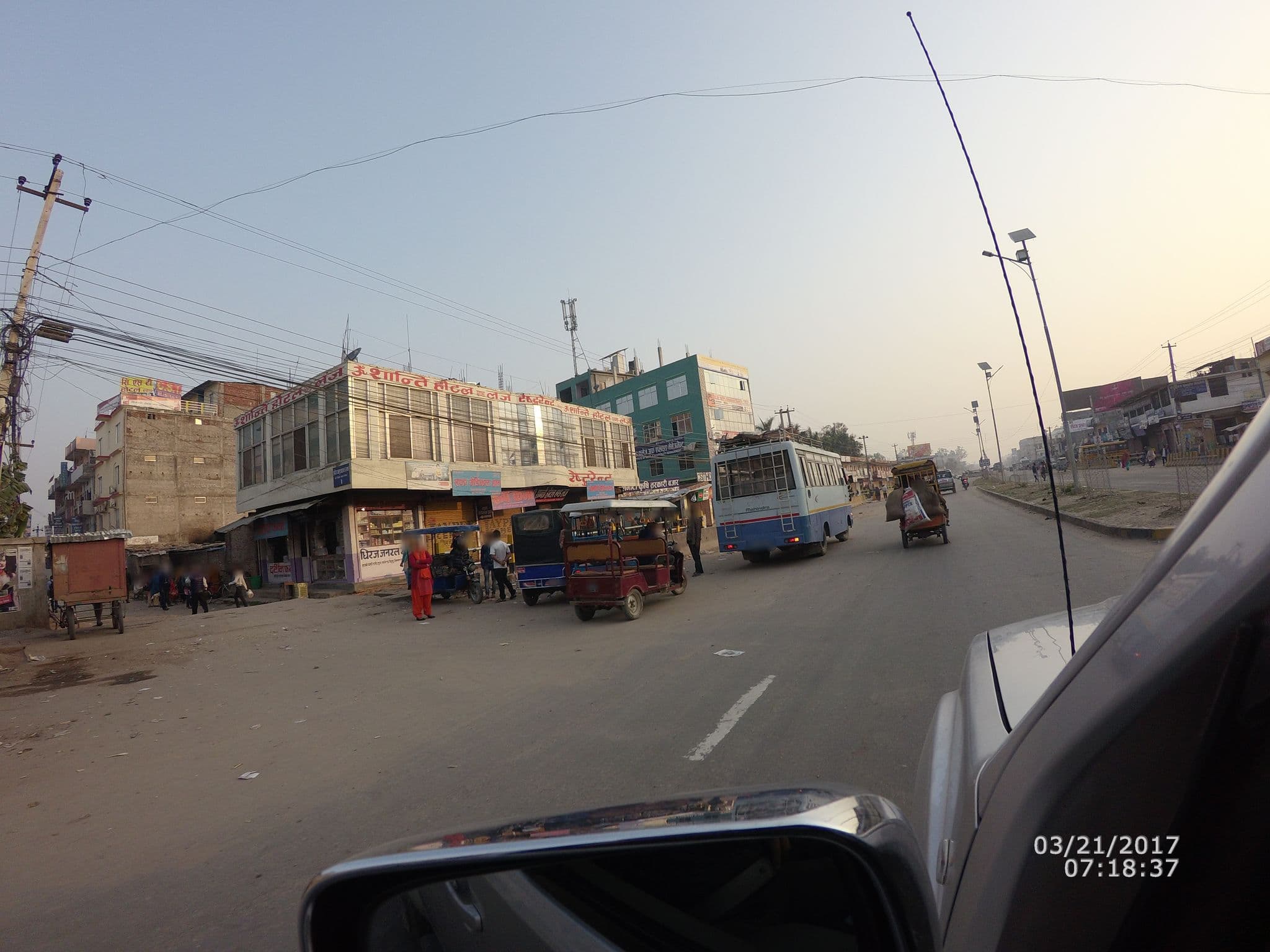 Street view near CST Hotel and Party Palace, Nepalgunj