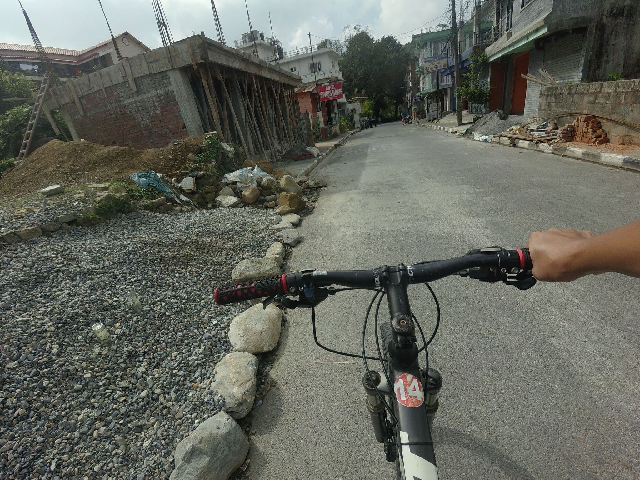 Street view near Best Inn, Pokhara