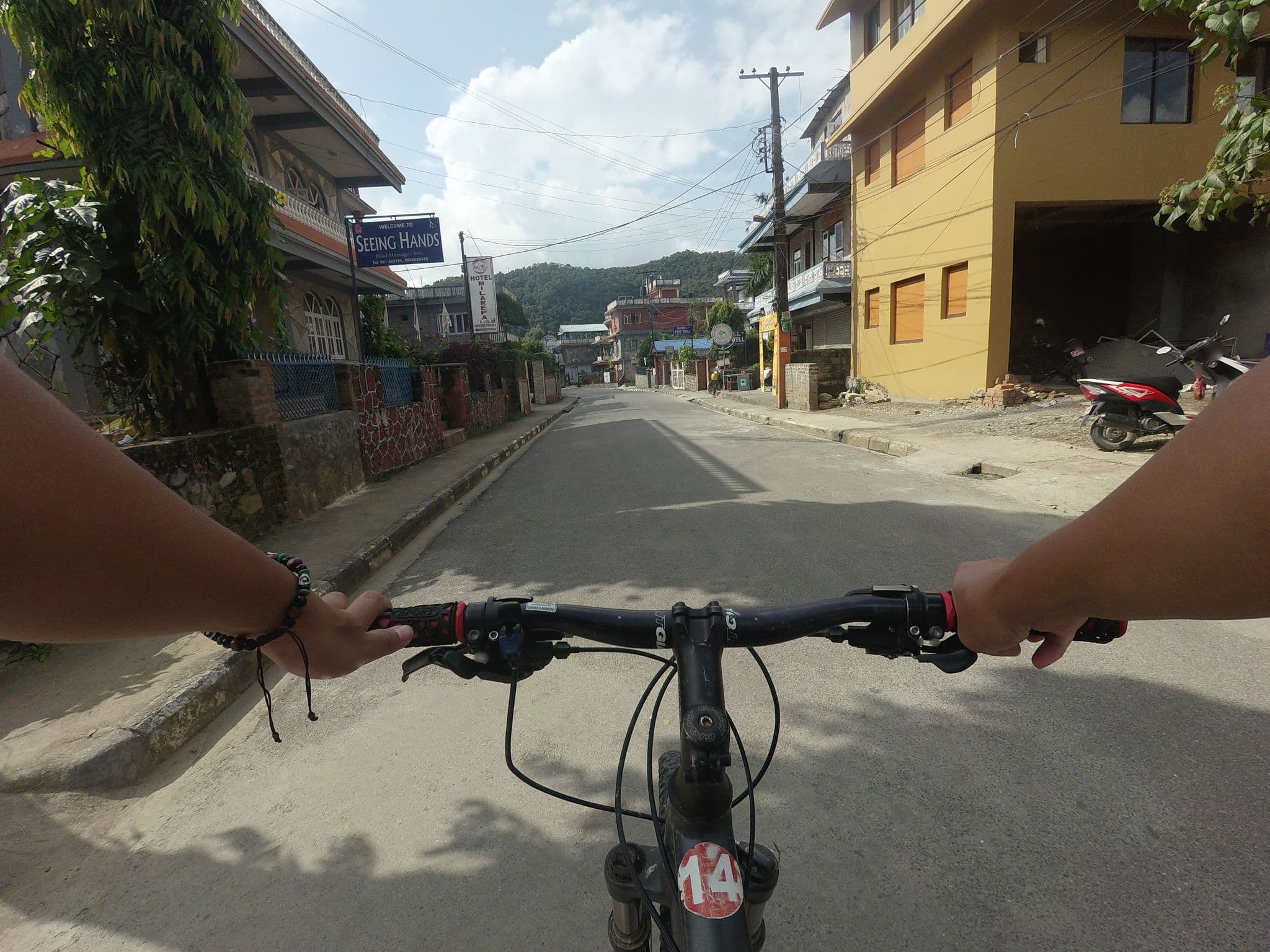 Street view near Hotel Milarepa, Pokhara