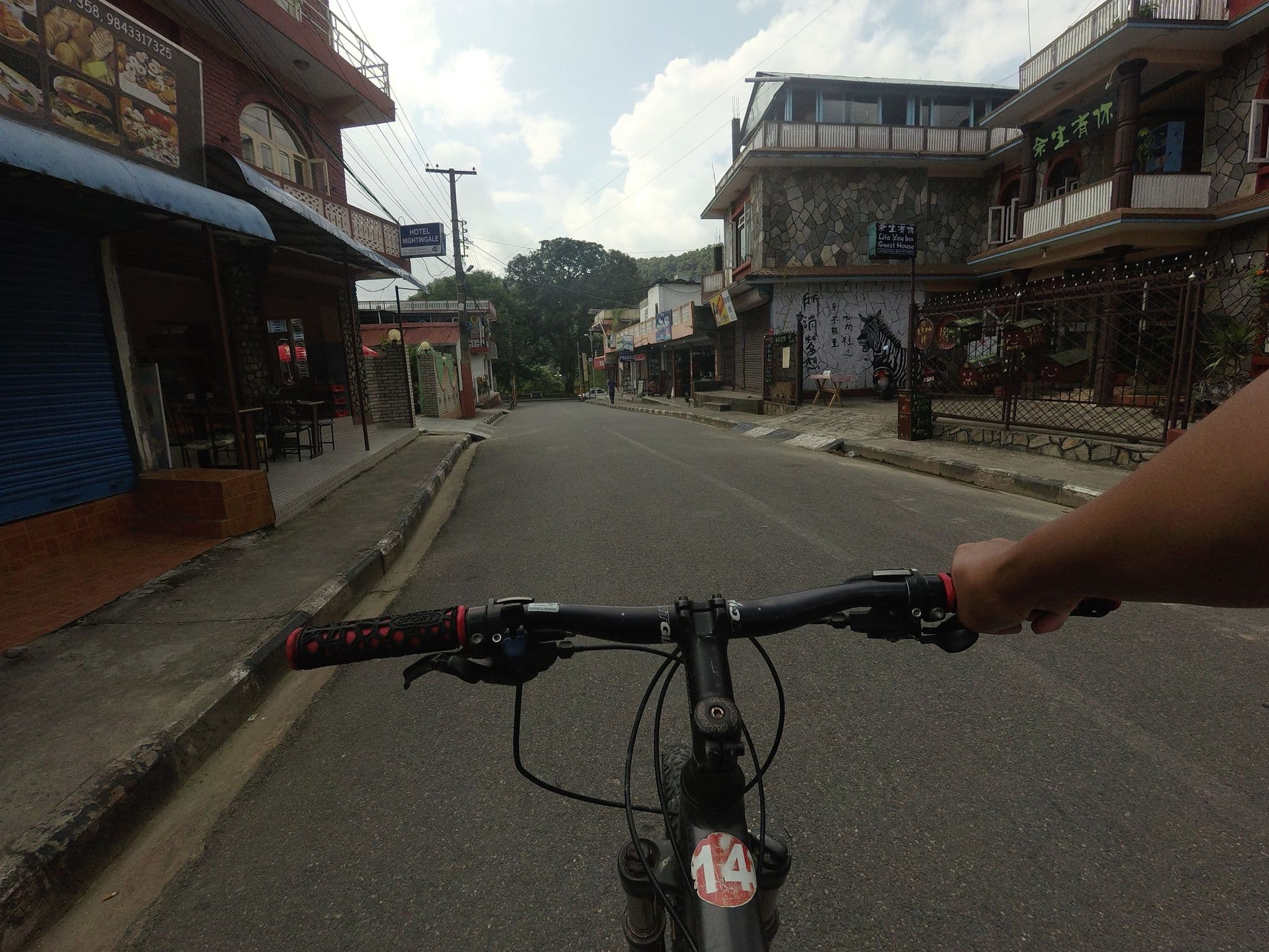 Street view near Life You Inn, Pokhara