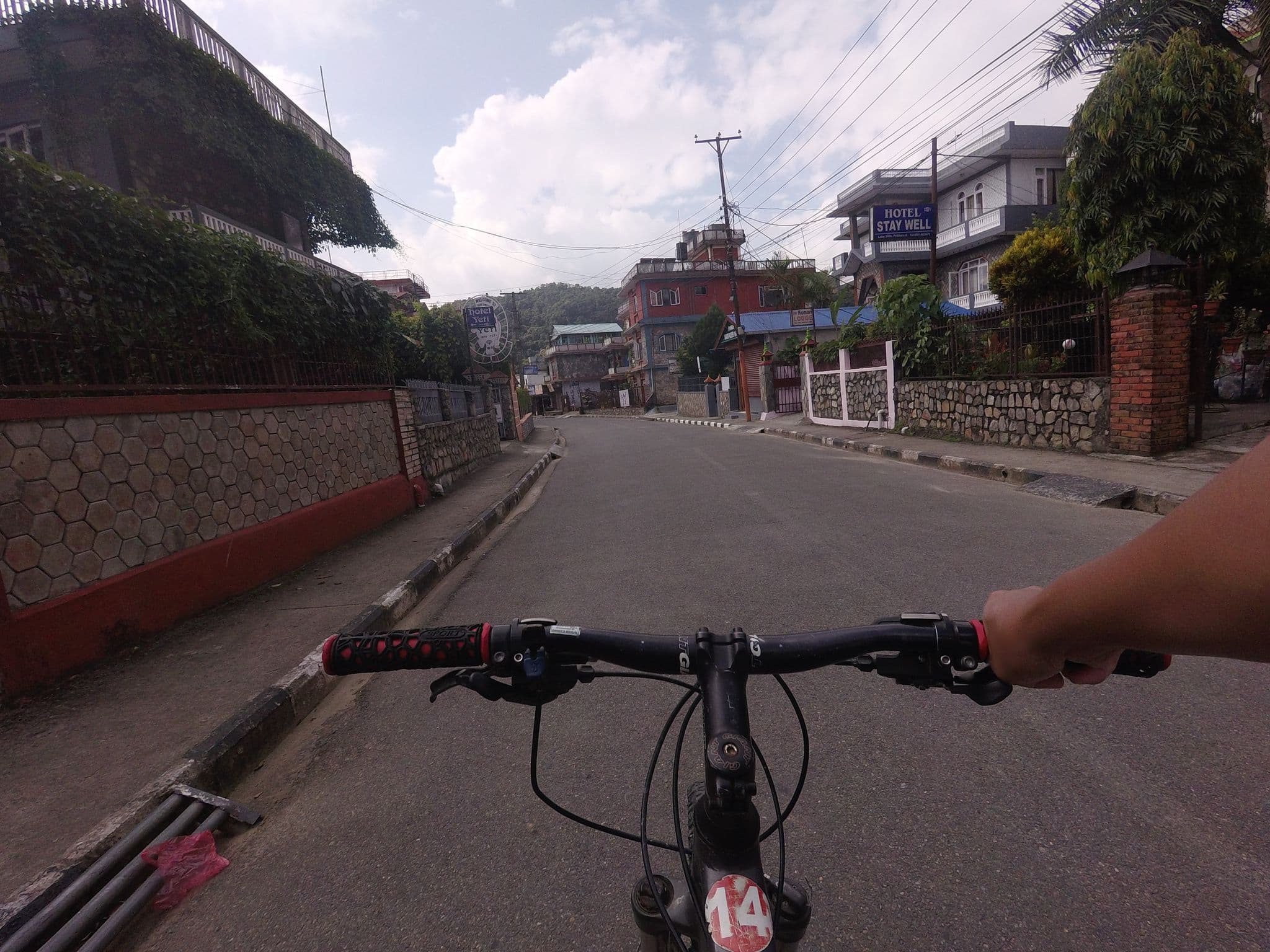 Street view near Pokhara Back Packer's Hostel, Pokhara