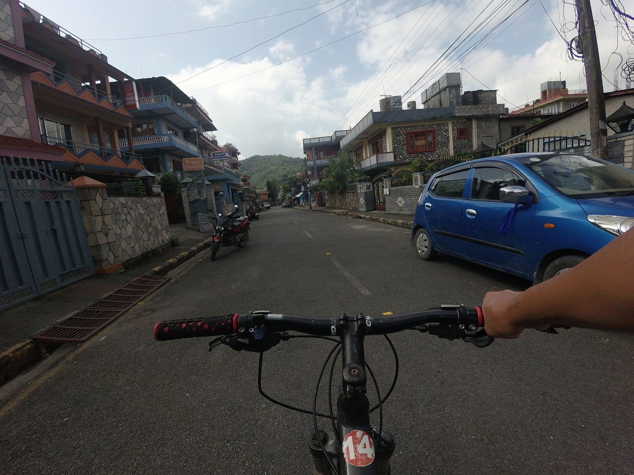 Street view near Hotel King Fisher, Pokhara