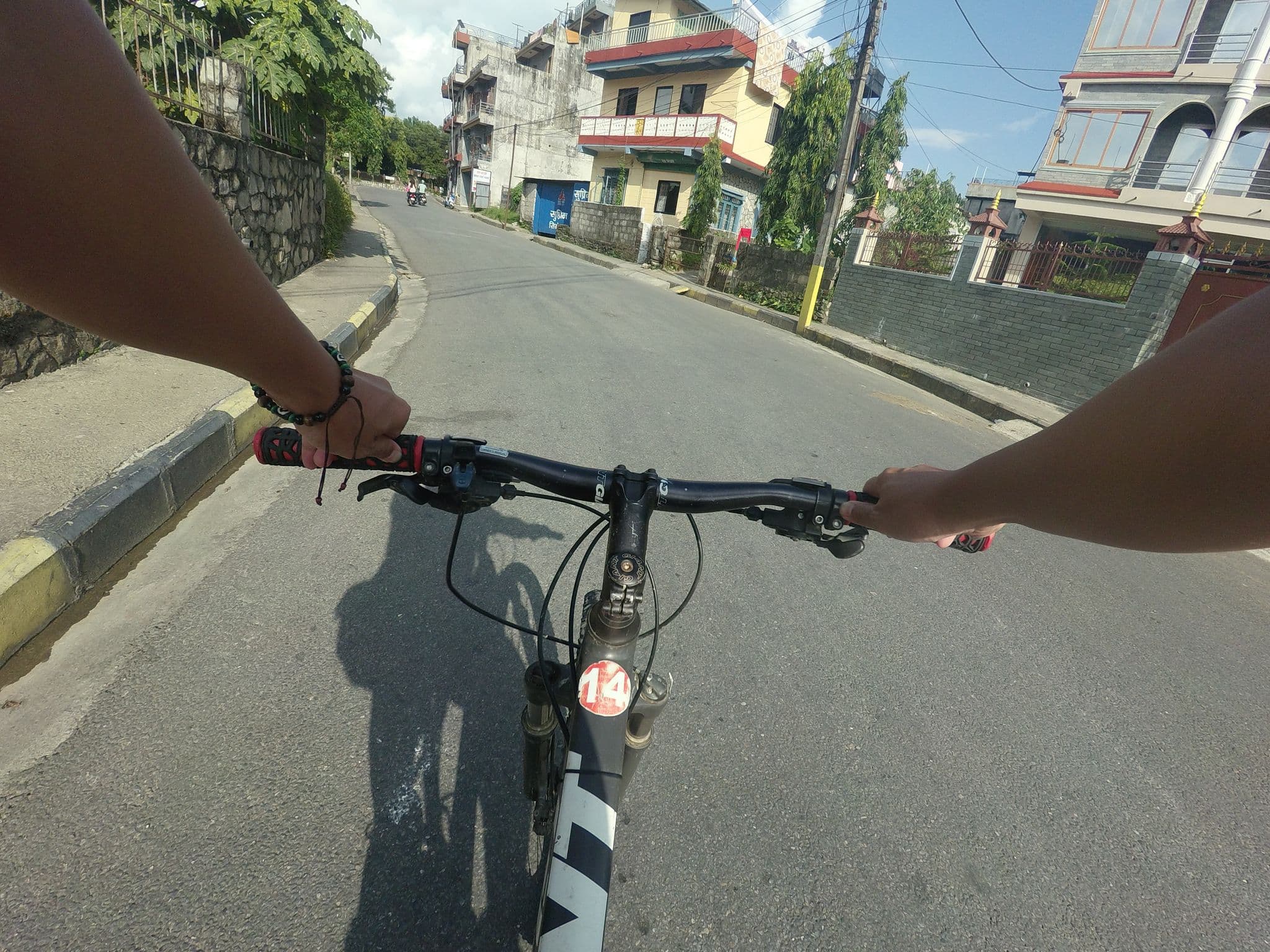 Street view near Hotel Goa Palace, Pokhara