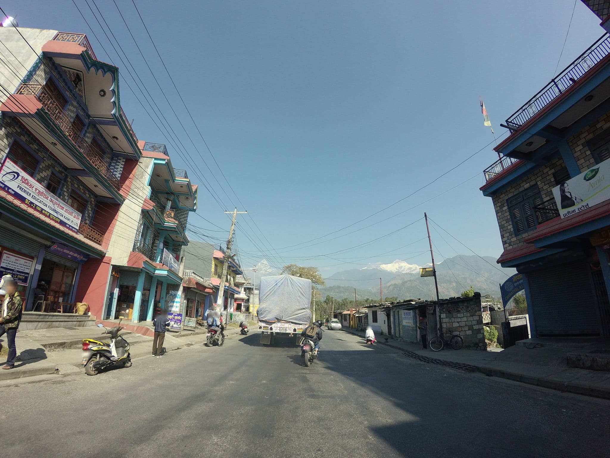 Street view near Premire Hostel, Pokhara