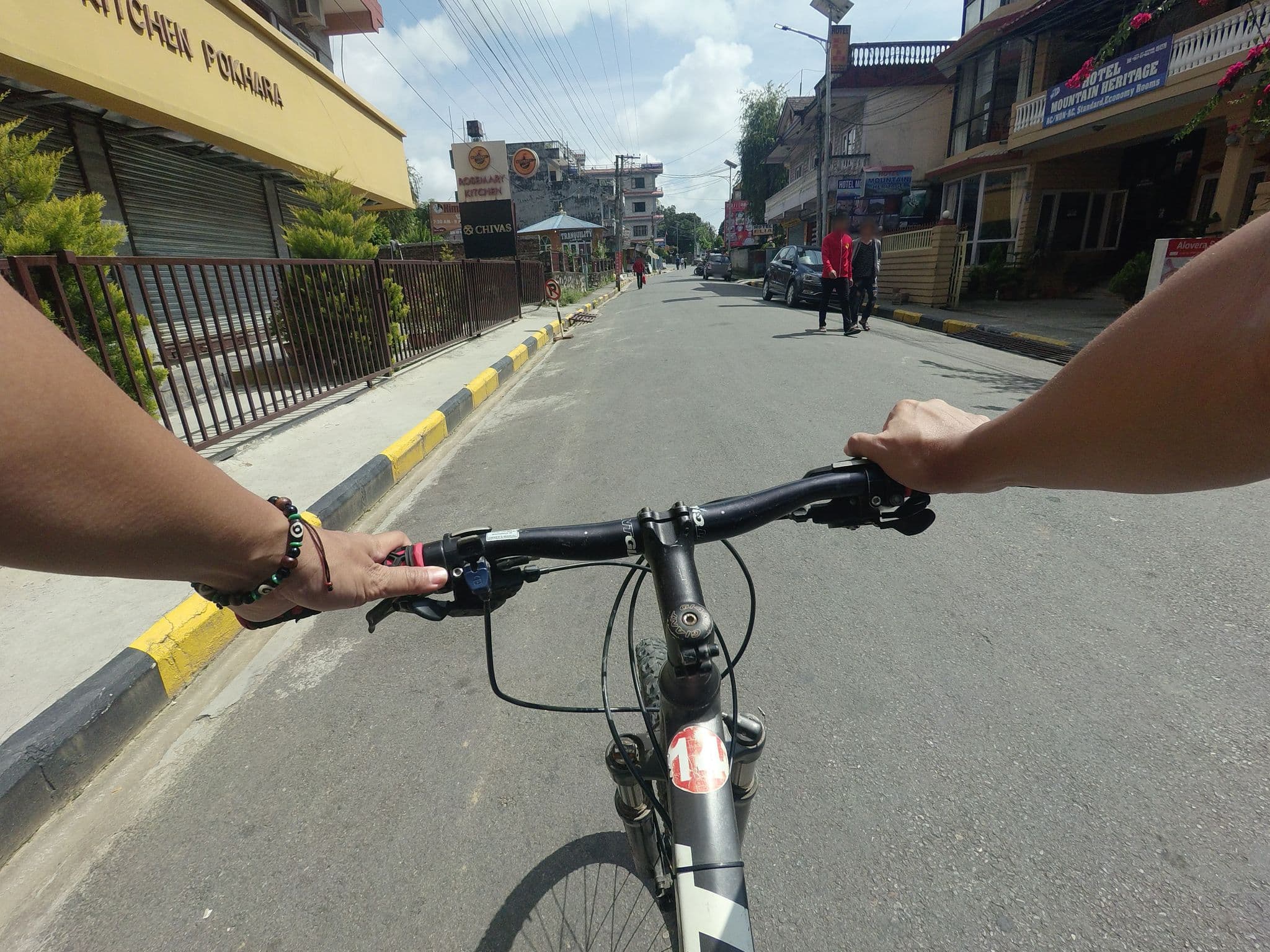 Street view near Hotel Khukuri, Pokhara — © GOwin (CC BY-SA · Mapillary)