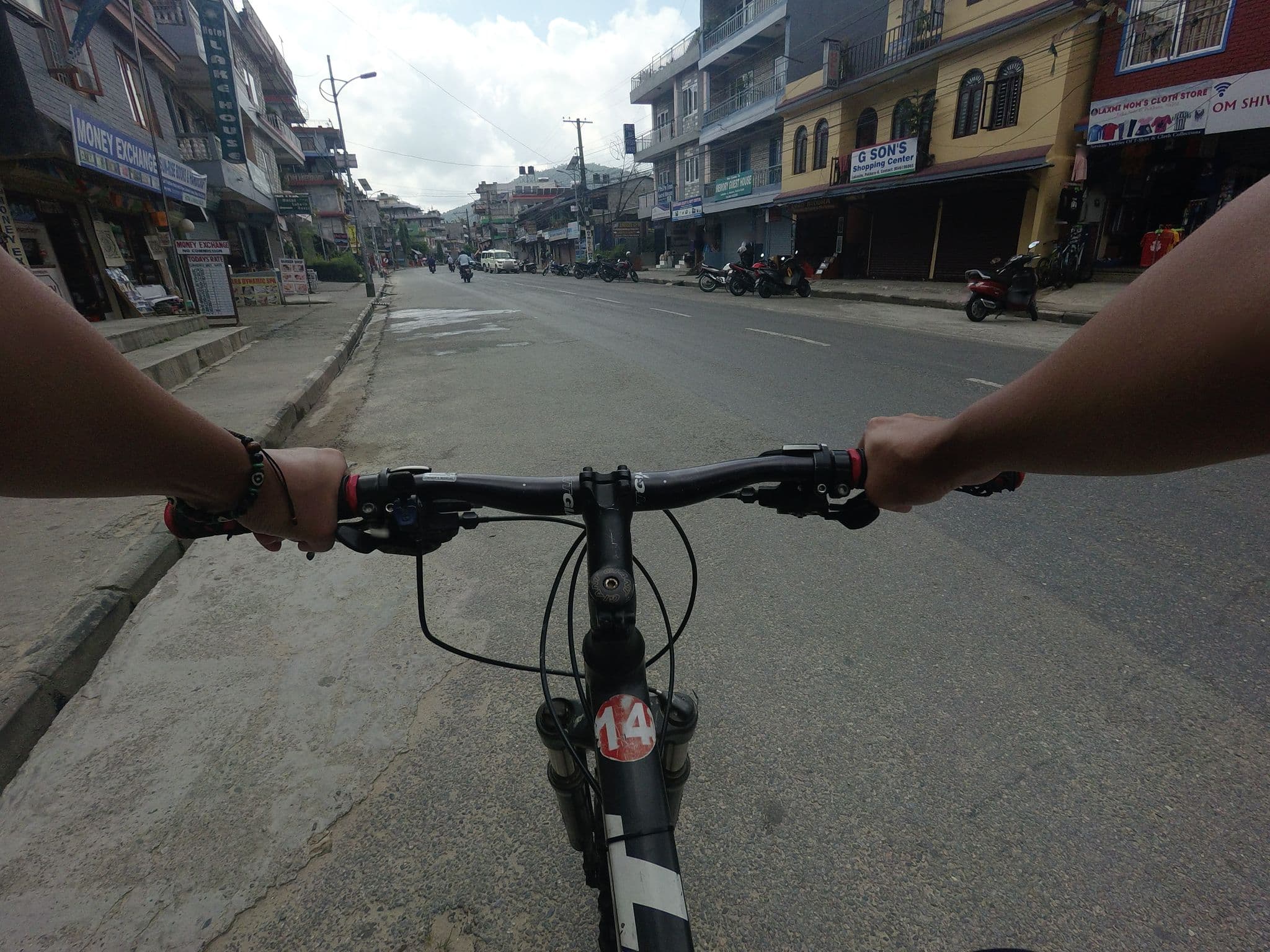 Street view near Om Shiva Guest House, Pokhara