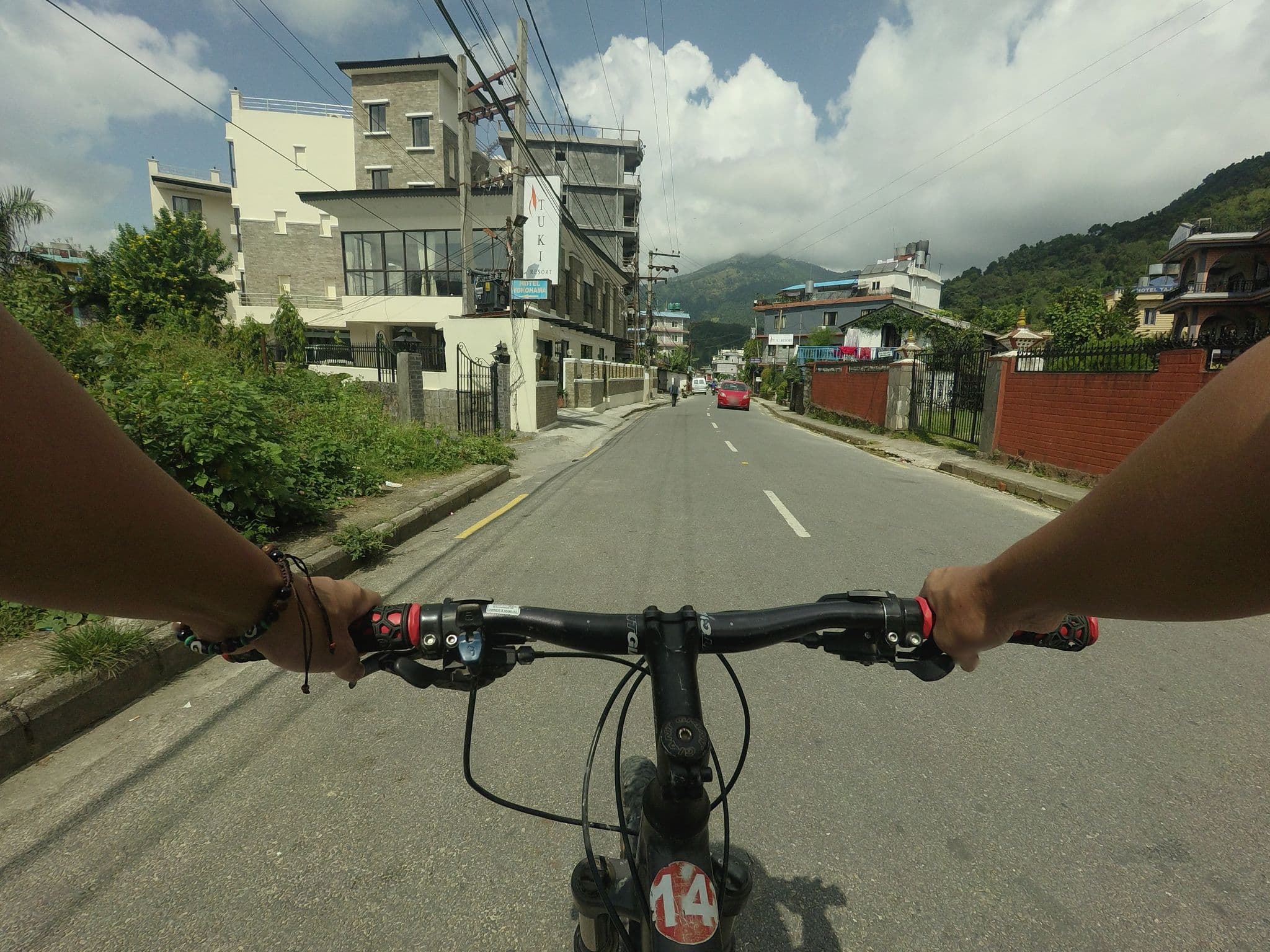 Street view near Hotel Taj Pokhara, Pokhara